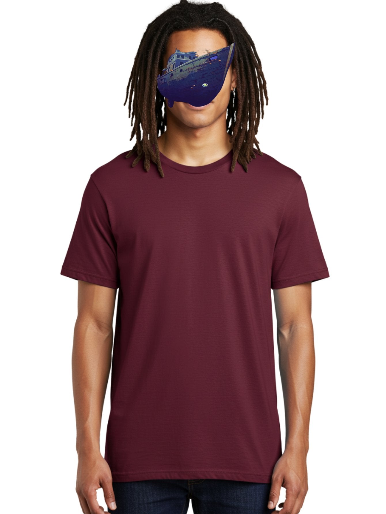 Submerged-Ship Men'S Graphic Tee, 100% Cotton, Comfortable Casual Summer Wear, Machine Washable, Vintage Camera, Old Camera, Antique Camera, Black Camera, Classic Photography, Photography Equipment, Nostalgic Device, Film Camera, Camera Art Bah196 16