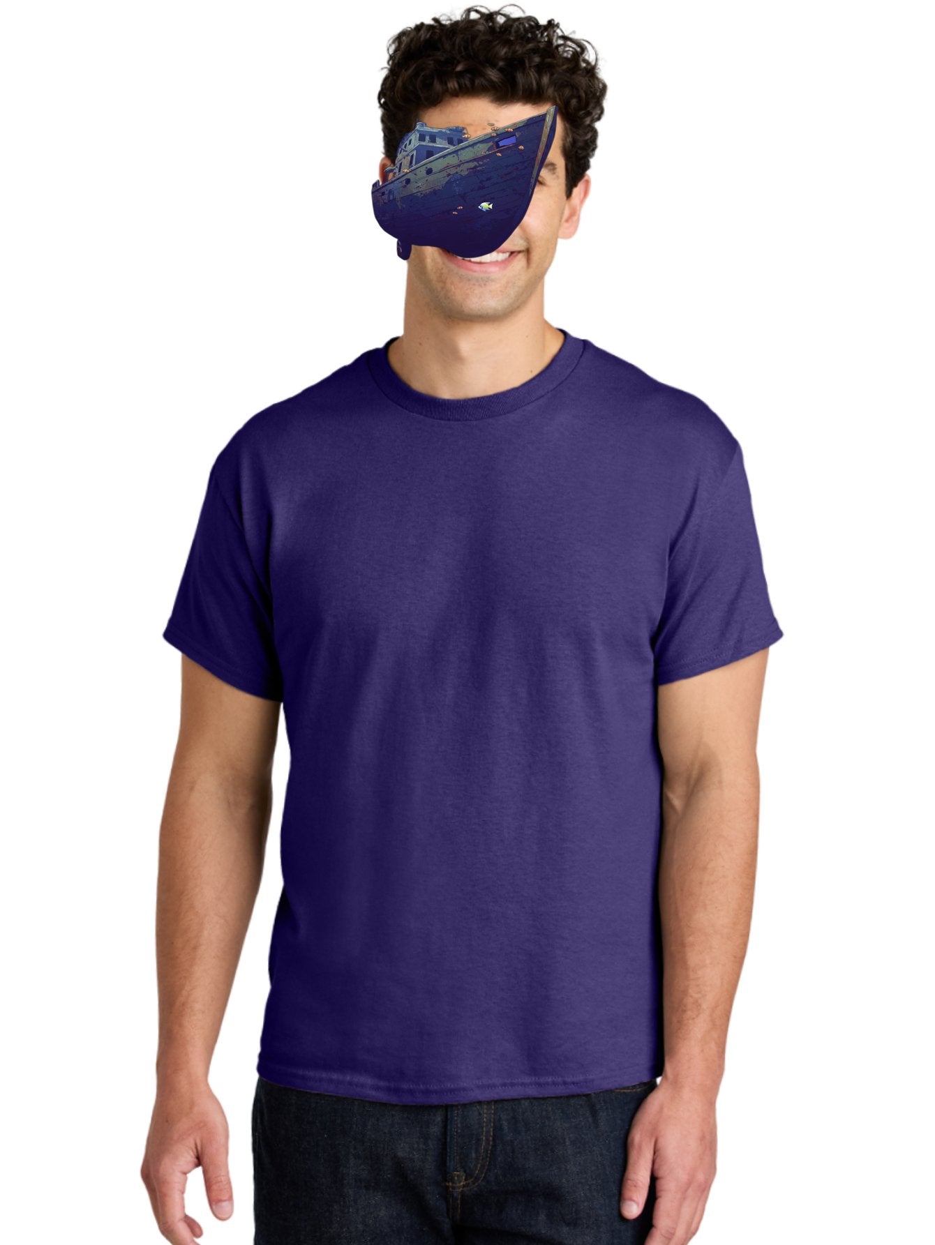 Submerged-Ship Men'S Graphic Tee, 100% Cotton, Comfortable Casual Summer Wear, Machine Washable, Vintage Camera, Old Camera, Antique Camera, Black Camera, Classic Photography, Photography Equipment, Nostalgic Device, Film Camera, Camera Art Bah196 28