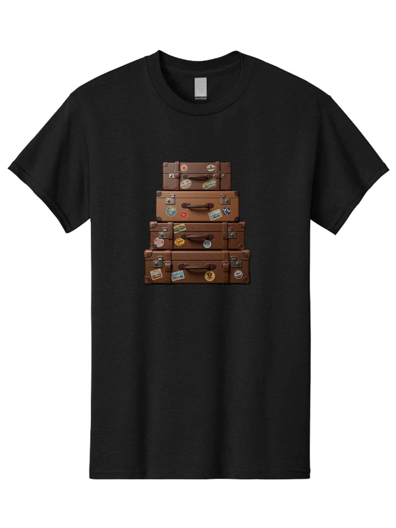 Suitcases Men'S Graphic Tee, 100% Cotton, Comfortable Casual Summer Wear, Machine Washable, Vintage Camera, Old Camera, Antique Camera, Black Camera, Classic Photography, Photography Equipment, Nostalgic Device, Film Camera, Camera Art Bah200 11
