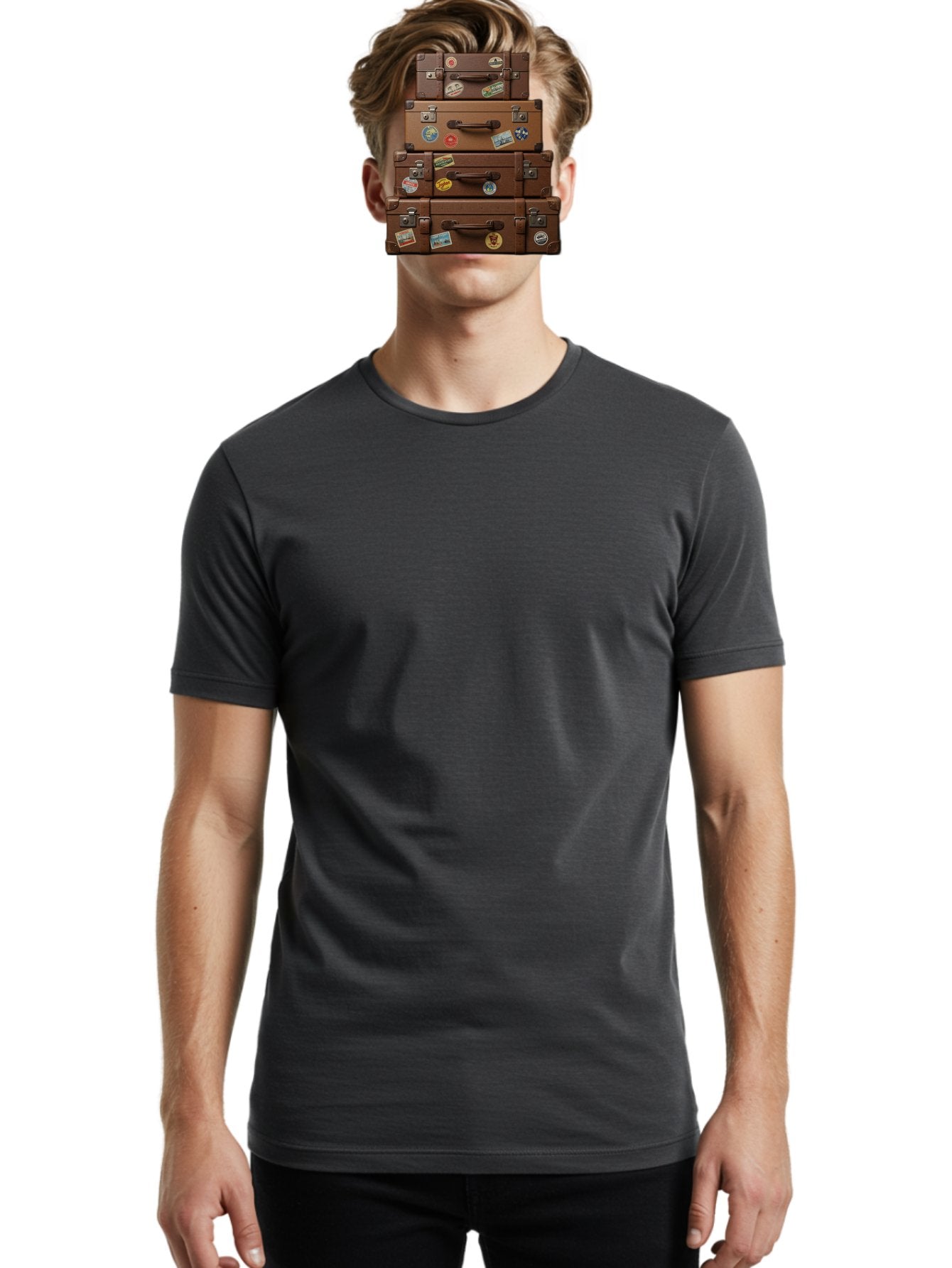 Suitcases Men'S Graphic Tee, 100% Cotton, Comfortable Casual Summer Wear, Machine Washable, Vintage Camera, Old Camera, Antique Camera, Black Camera, Classic Photography, Photography Equipment, Nostalgic Device, Film Camera, Camera Art Bah200 19