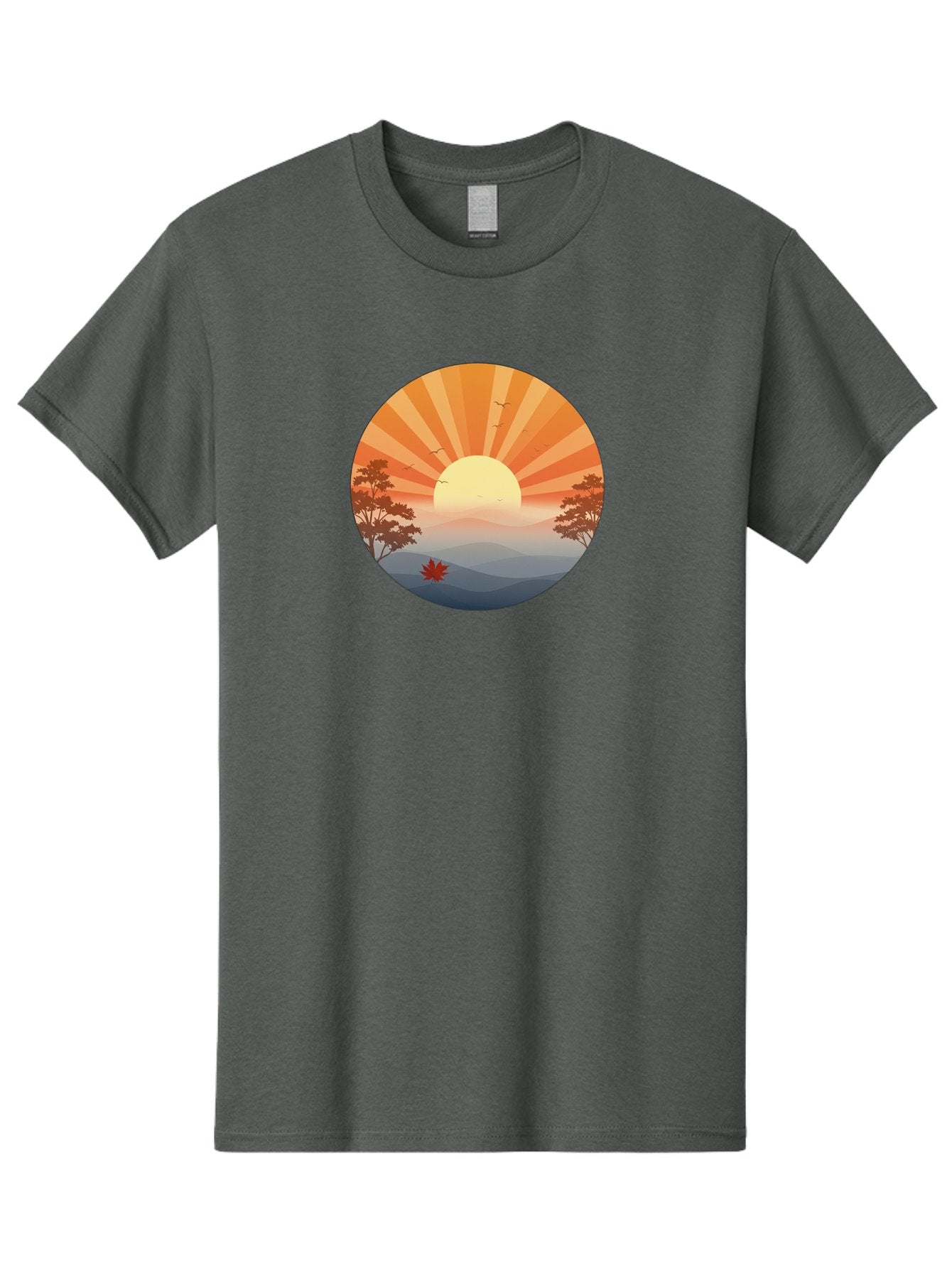 Sunset-Landscape Men'S Graphic Tee, 100% Cotton, Comfortable Casual Summer Wear, Machine Washable, Vintage Camera, Old Camera, Antique Camera, Black Camera, Classic Photography, Photography Equipment, Nostalgic Device, Film Camera, Camera Art Bah208 6