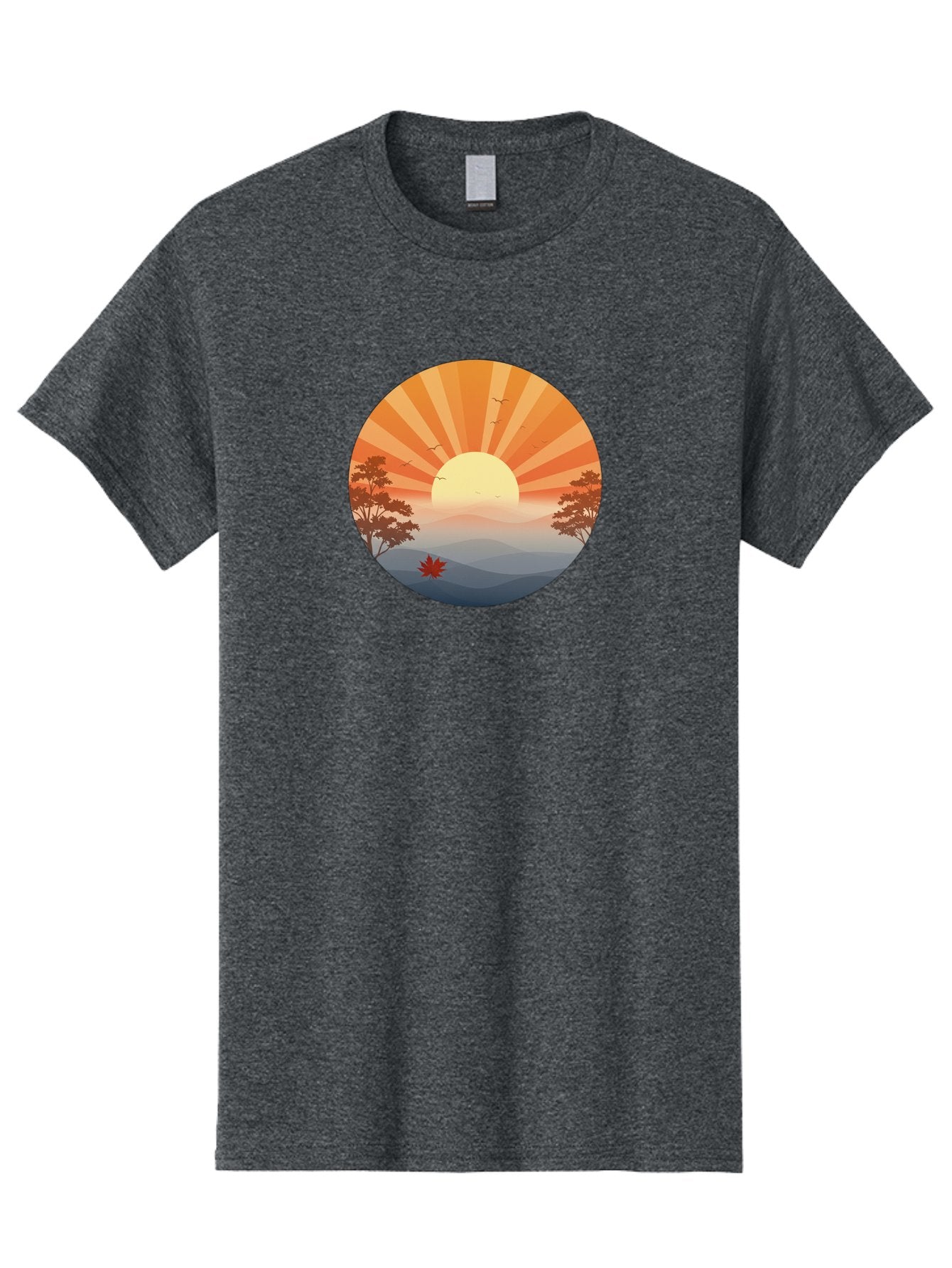 Sunset-Landscape Men'S Graphic Tee, 100% Cotton, Comfortable Casual Summer Wear, Machine Washable, Vintage Camera, Old Camera, Antique Camera, Black Camera, Classic Photography, Photography Equipment, Nostalgic Device, Film Camera, Camera Art Bah208 9