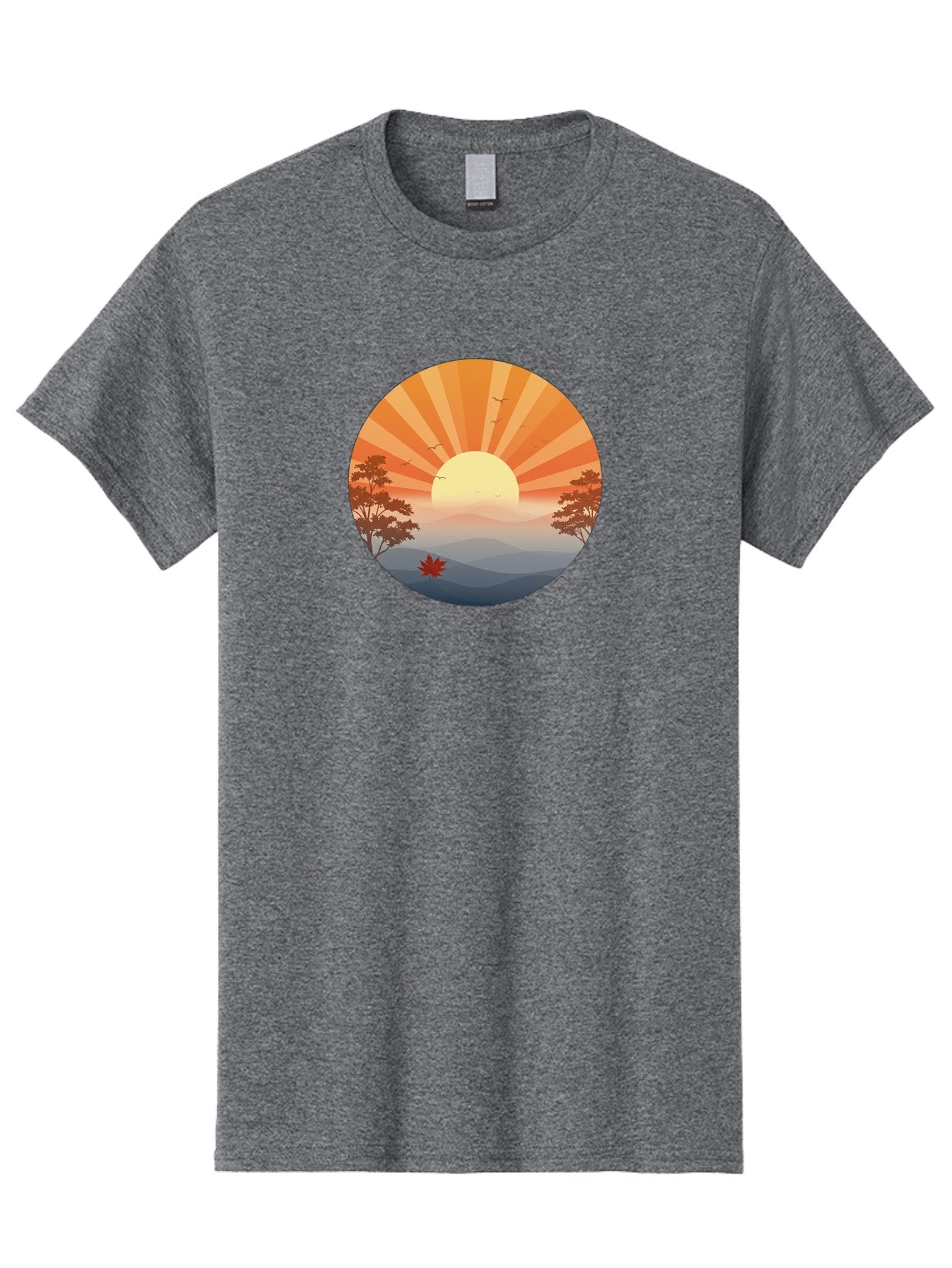 Sunset-Landscape Men'S Graphic Tee, 100% Cotton, Comfortable Casual Summer Wear, Machine Washable, Vintage Camera, Old Camera, Antique Camera, Black Camera, Classic Photography, Photography Equipment, Nostalgic Device, Film Camera, Camera Art Bah208 4