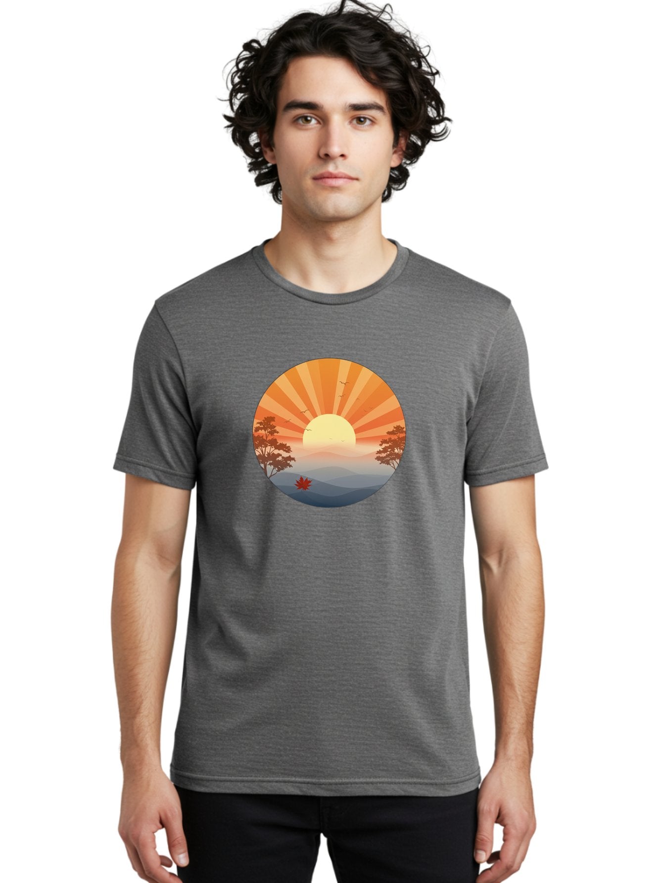 Sunset-Landscape Men'S Graphic Tee, 100% Cotton, Comfortable Casual Summer Wear, Machine Washable, Vintage Camera, Old Camera, Antique Camera, Black Camera, Classic Photography, Photography Equipment, Nostalgic Device, Film Camera, Camera Art Bah208 18
