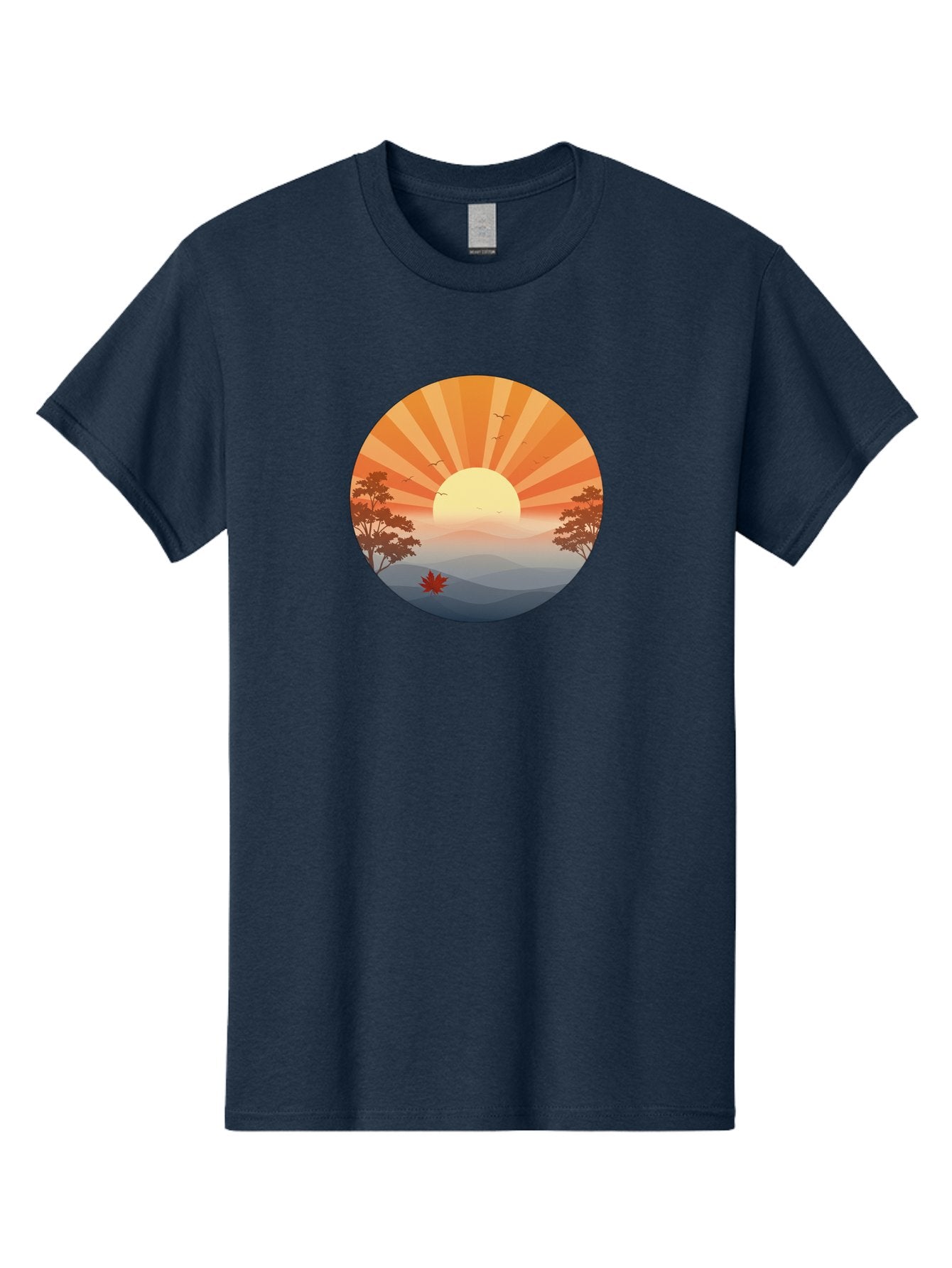 Sunset-Landscape Men'S Graphic Tee, 100% Cotton, Comfortable Casual Summer Wear, Machine Washable, Vintage Camera, Old Camera, Antique Camera, Black Camera, Classic Photography, Photography Equipment, Nostalgic Device, Film Camera, Camera Art Bah208 8