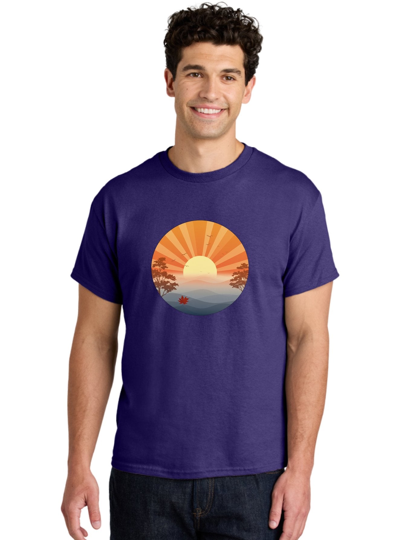 Sunset-Landscape Men'S Graphic Tee, 100% Cotton, Comfortable Casual Summer Wear, Machine Washable, Vintage Camera, Old Camera, Antique Camera, Black Camera, Classic Photography, Photography Equipment, Nostalgic Device, Film Camera, Camera Art Bah208 16