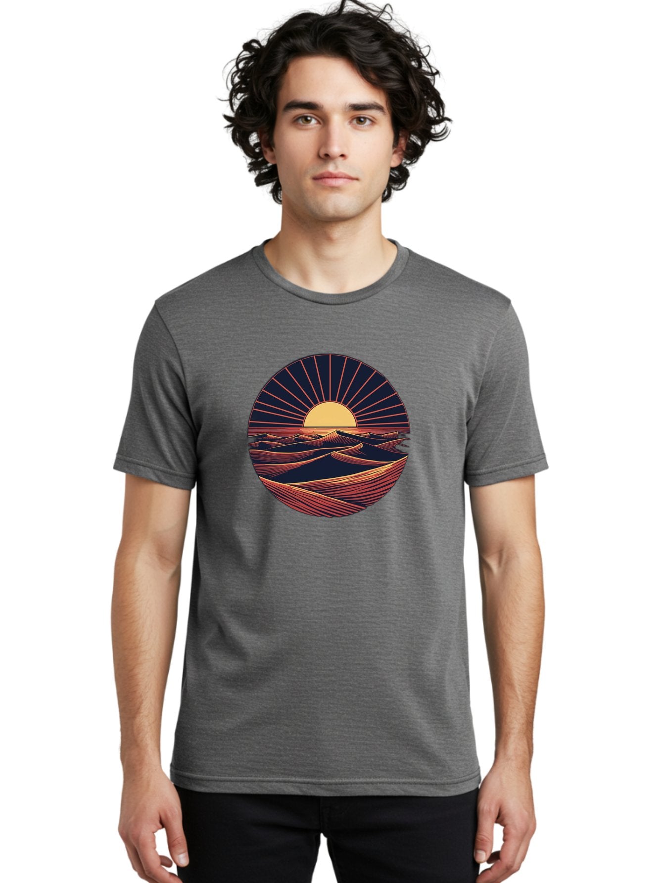 Sunset-Over-Waves Men'S Graphic Tee, 100% Cotton, Comfortable Casual Summer Wear, Machine Washable, Vintage Camera, Old Camera, Antique Camera, Black Camera, Classic Photography, Photography Equipment, Nostalgic Device, Film Camera, Camera Art Bah209 22