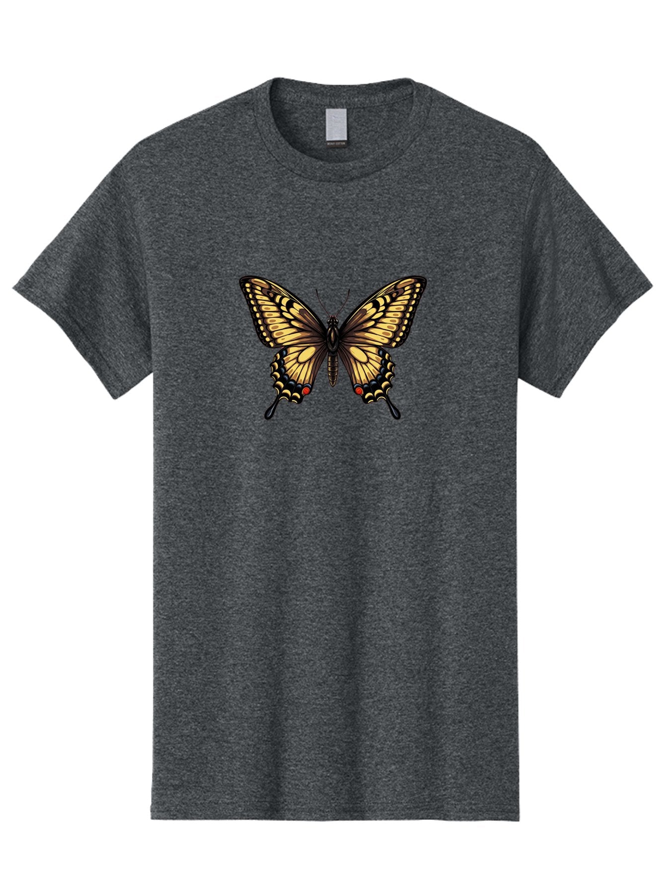 Swallowtail-Butterfly Men'S Graphic Tee, 100% Cotton, Comfortable Casual Summer Wear, Machine Washable, Vintage Camera, Old Camera, Antique Camera, Black Camera, Classic Photography, Photography Equipment, Nostalgic Device, Film Camera, Bah215 6