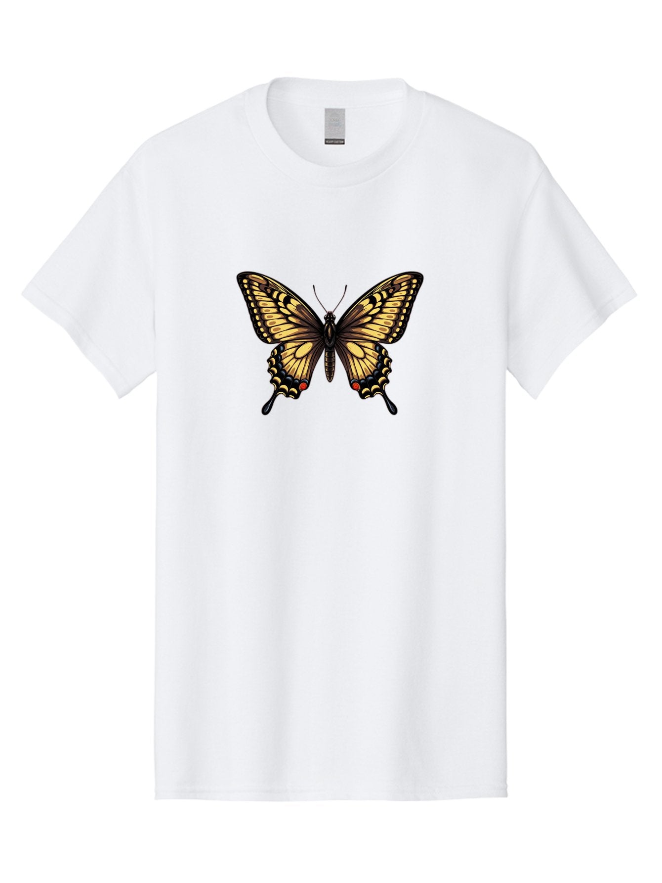 Swallowtail-Butterfly Men'S Graphic Tee, 100% Cotton, Comfortable Casual Summer Wear, Machine Washable, Vintage Camera, Old Camera, Antique Camera, Black Camera, Classic Photography, Photography Equipment, Nostalgic Device, Film Camera, Bah215 3