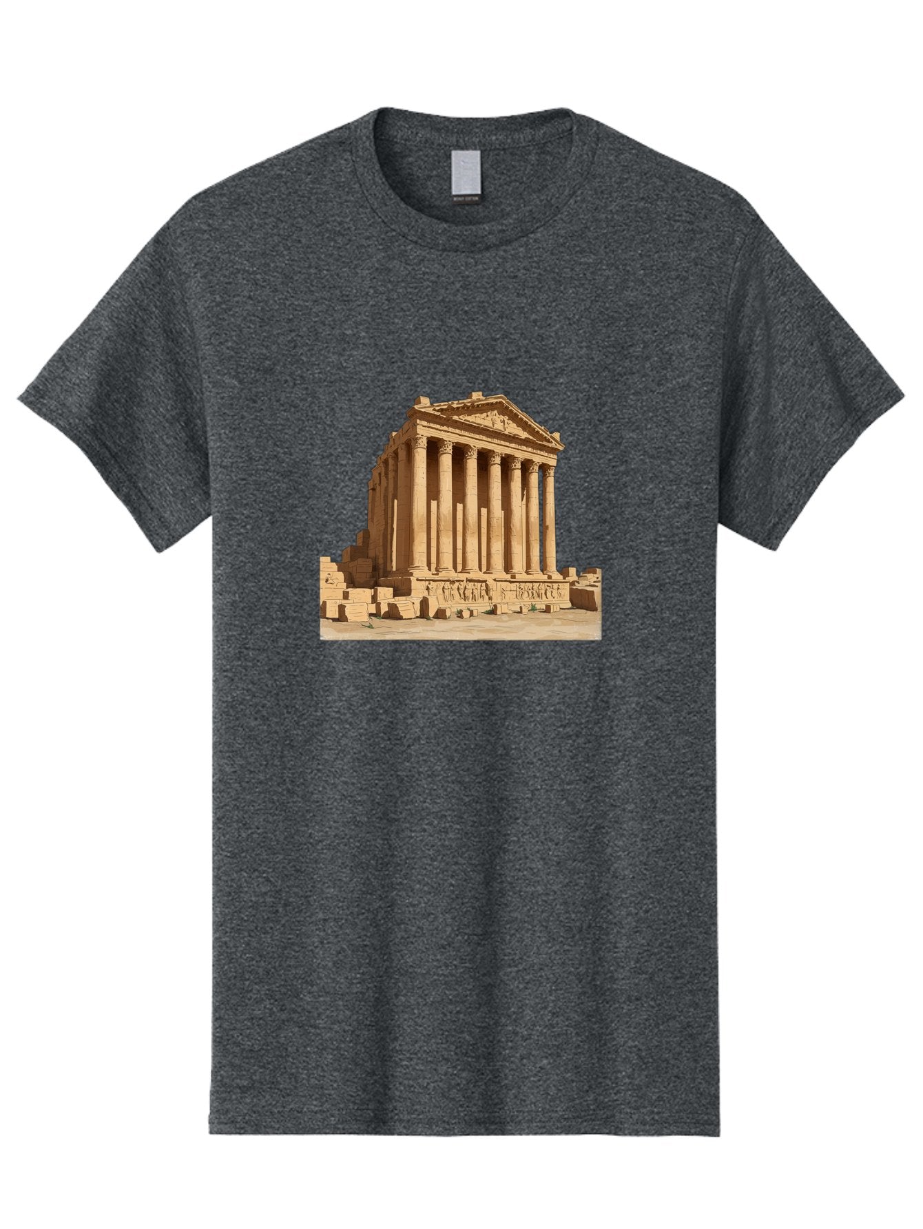 Temple-Of-Baalshamin-1 Men'S Graphic Tee, 100% Cotton, Comfortable Casual Summer Wear, Machine Washable, Vintage Camera, Old Camera, Antique Camera, Black Camera, Classic Photography, Photography Equipment, Nostalgic Device, Film Camera, Bah230 3