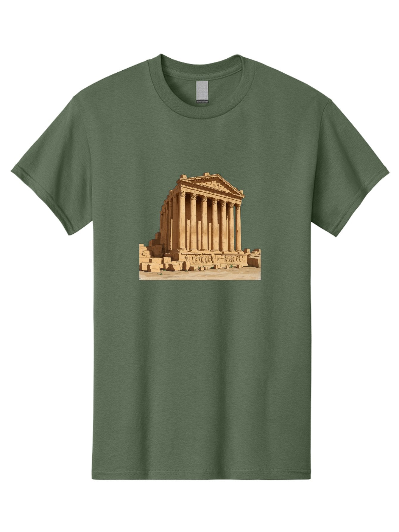 Temple-Of-Baalshamin-1 Men'S Graphic Tee, 100% Cotton, Comfortable Casual Summer Wear, Machine Washable, Vintage Camera, Old Camera, Antique Camera, Black Camera, Classic Photography, Photography Equipment, Nostalgic Device, Film Camera, Bah230 5