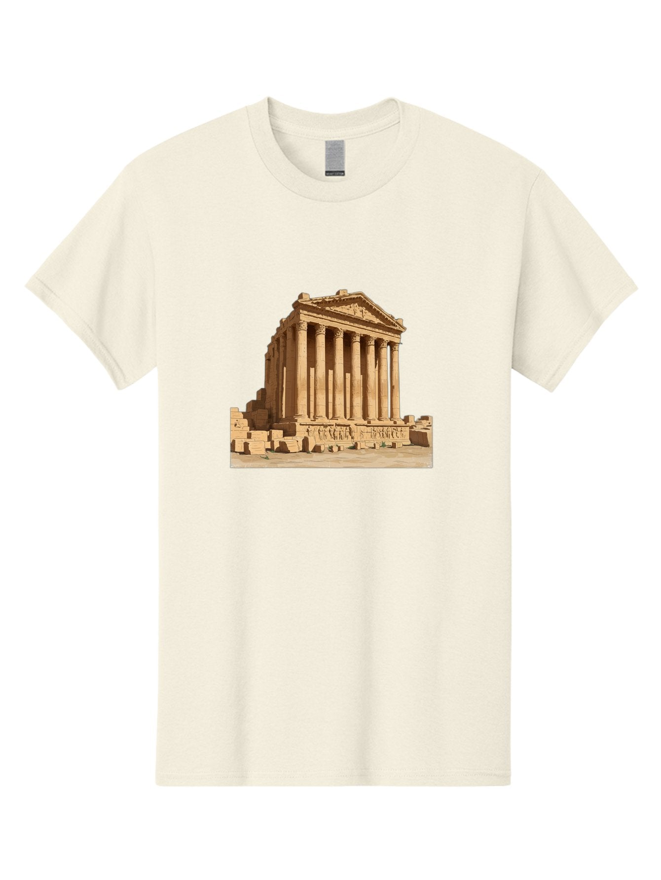 Temple-Of-Baalshamin-1 Men'S Graphic Tee, 100% Cotton, Comfortable Casual Summer Wear, Machine Washable, Vintage Camera, Old Camera, Antique Camera, Black Camera, Classic Photography, Photography Equipment, Nostalgic Device, Film Camera, Bah230 8