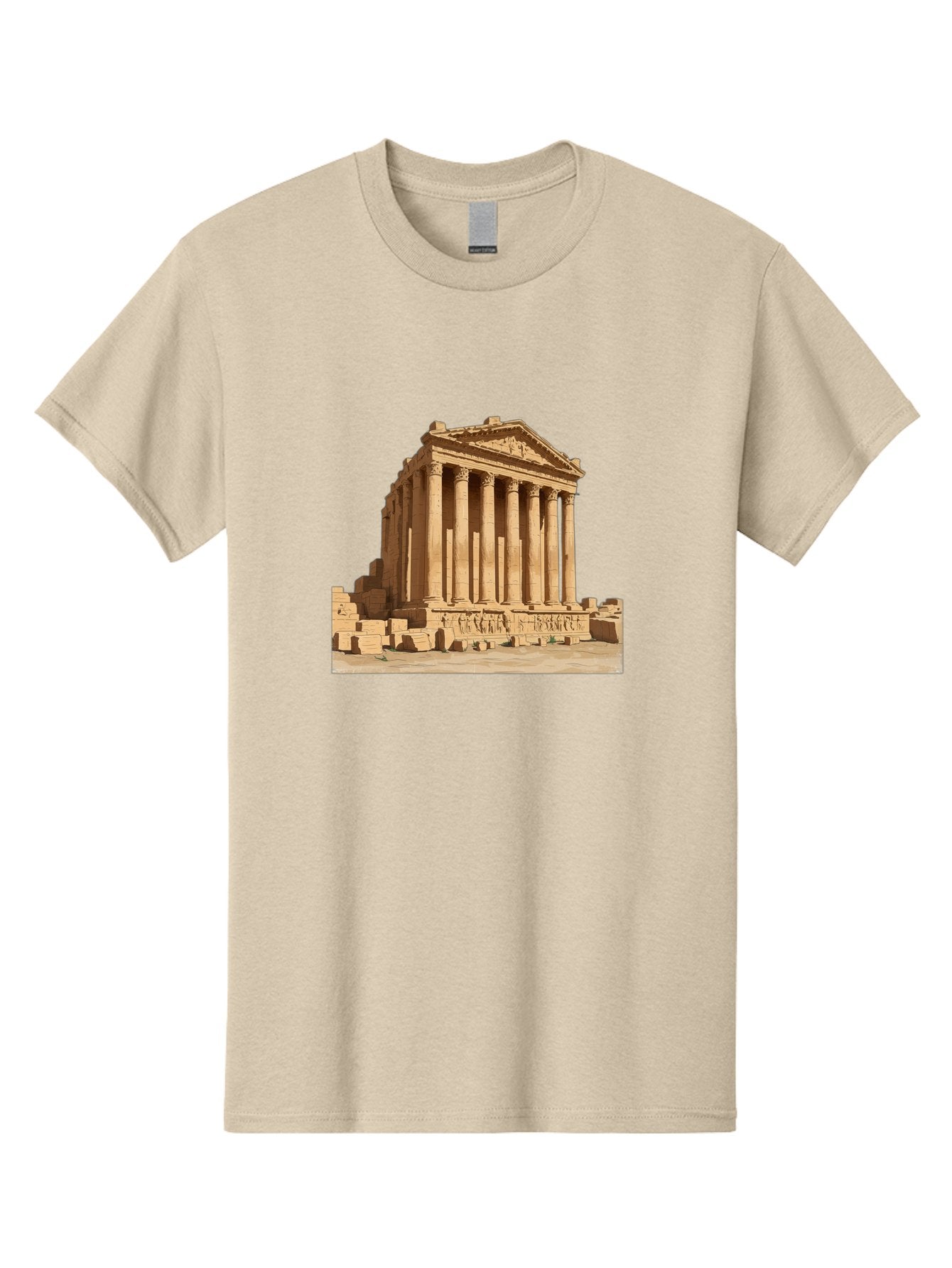 Temple-Of-Baalshamin-1 Men'S Graphic Tee, 100% Cotton, Comfortable Casual Summer Wear, Machine Washable, Vintage Camera, Old Camera, Antique Camera, Black Camera, Classic Photography, Photography Equipment, Nostalgic Device, Film Camera, Bah230