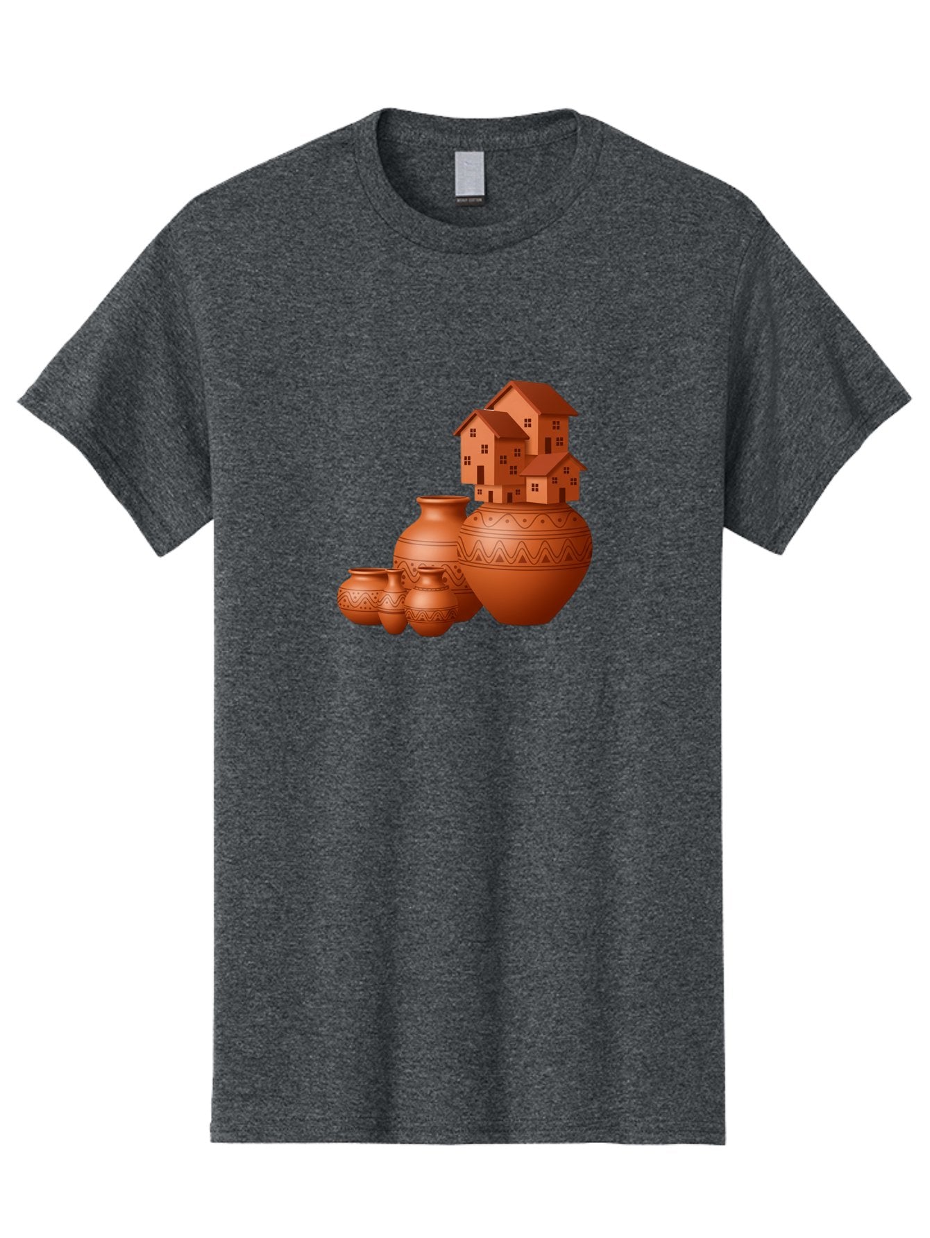 Terracotta-Pots-With-Houses Men'S Graphic Tee, 100% Cotton, Comfortable Casual Summer Wear, Machine Washable, Vintage Camera, Old Camera, Antique Camera, Black Camera, Classic Photography, Photography Equipment, Nostalgic Device, Film Camera, Bah237 12