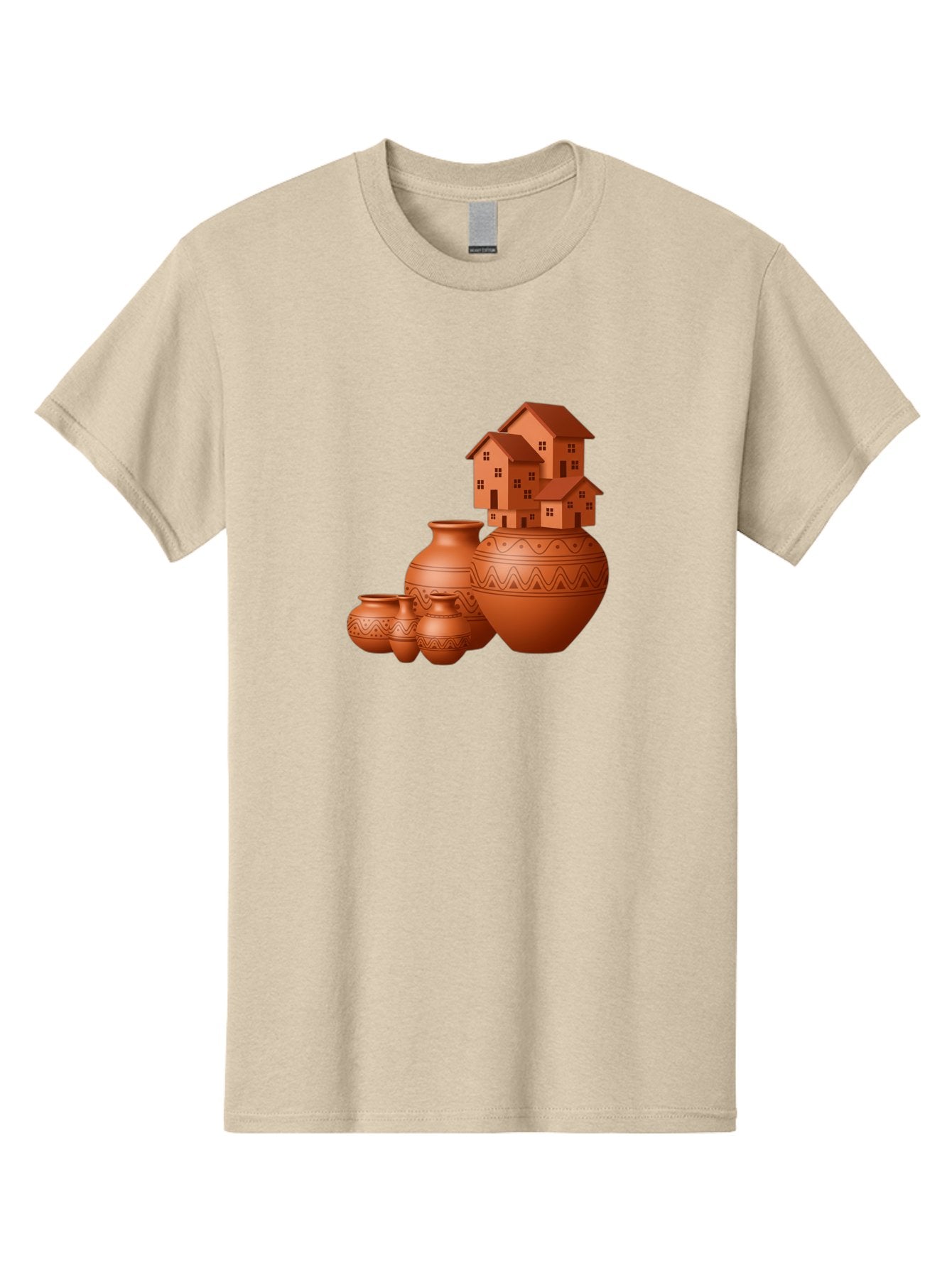Terracotta-Pots-With-Houses Men'S Graphic Tee, 100% Cotton, Comfortable Casual Summer Wear, Machine Washable, Vintage Camera, Old Camera, Antique Camera, Black Camera, Classic Photography, Photography Equipment, Nostalgic Device, Film Camera, Bah237 10