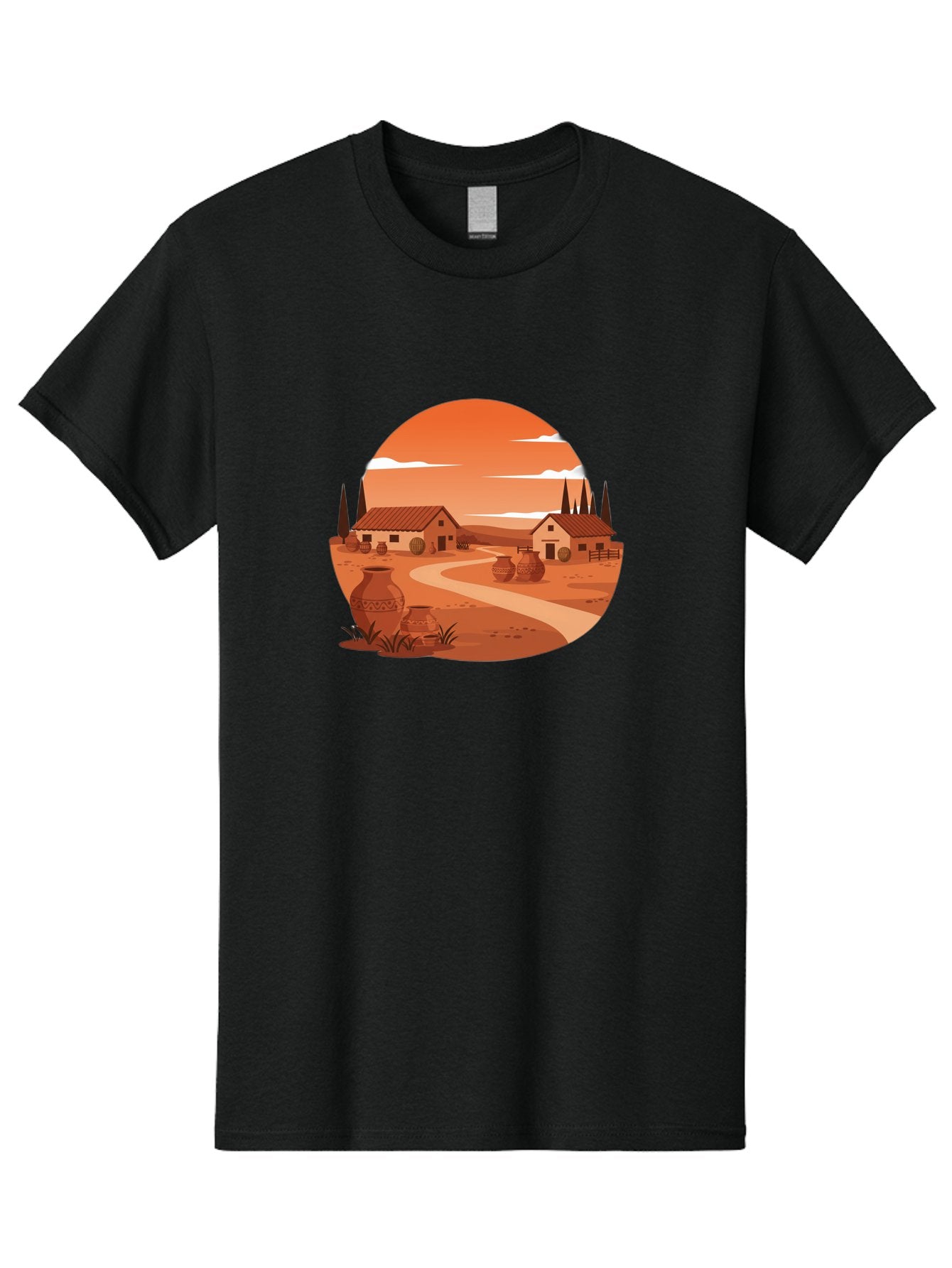 Terracotta-Village Men'S Graphic Tee, 100% Cotton, Comfortable Casual Summer Wear, Machine Washable, Vintage Camera, Old Camera, Antique Camera, Black Camera, Classic Photography, Photography Equipment, Nostalgic Device, Film Camera, Bah240 7