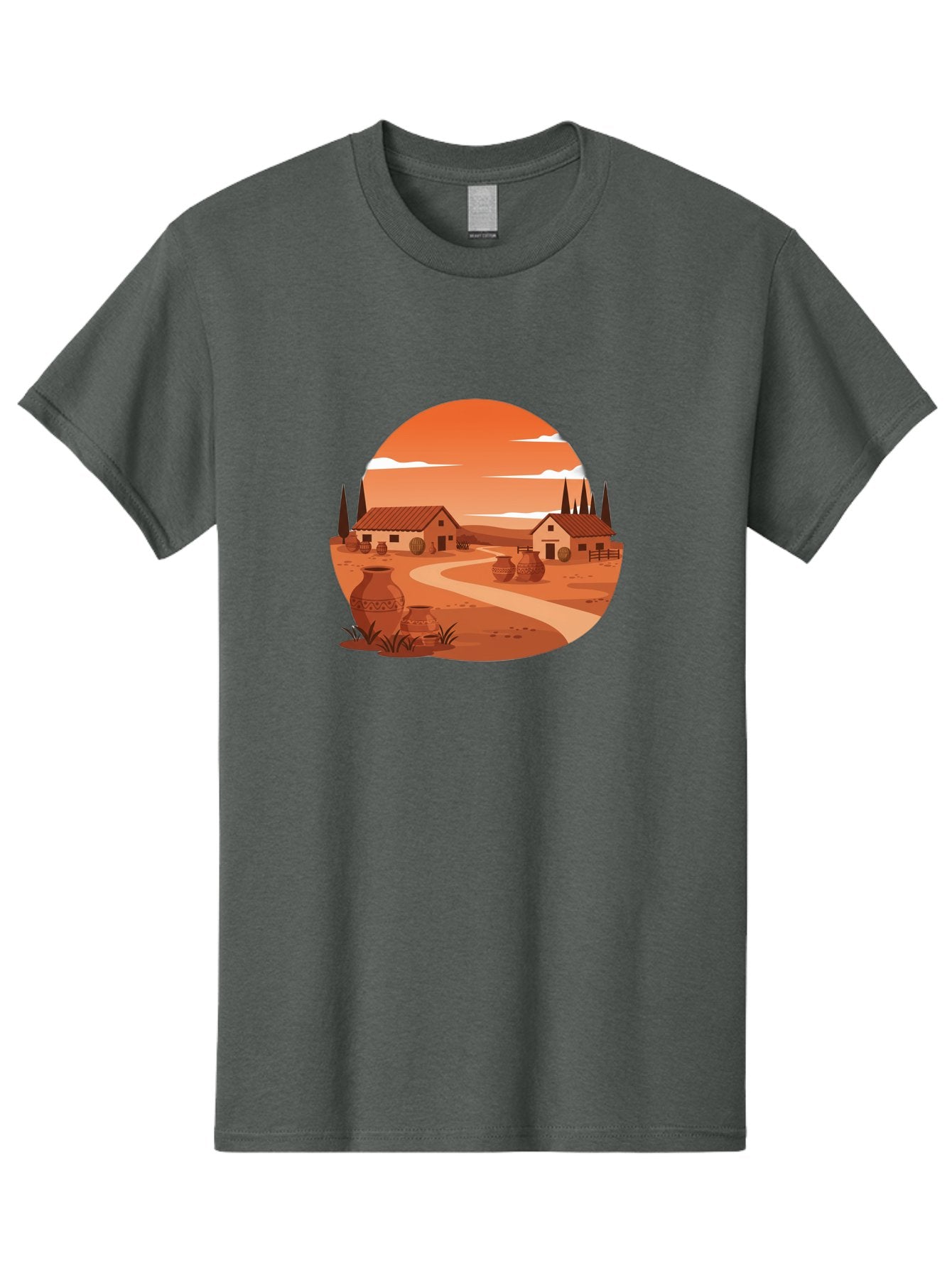 Terracotta-Village Men'S Graphic Tee, 100% Cotton, Comfortable Casual Summer Wear, Machine Washable, Vintage Camera, Old Camera, Antique Camera, Black Camera, Classic Photography, Photography Equipment, Nostalgic Device, Film Camera, Bah240 4