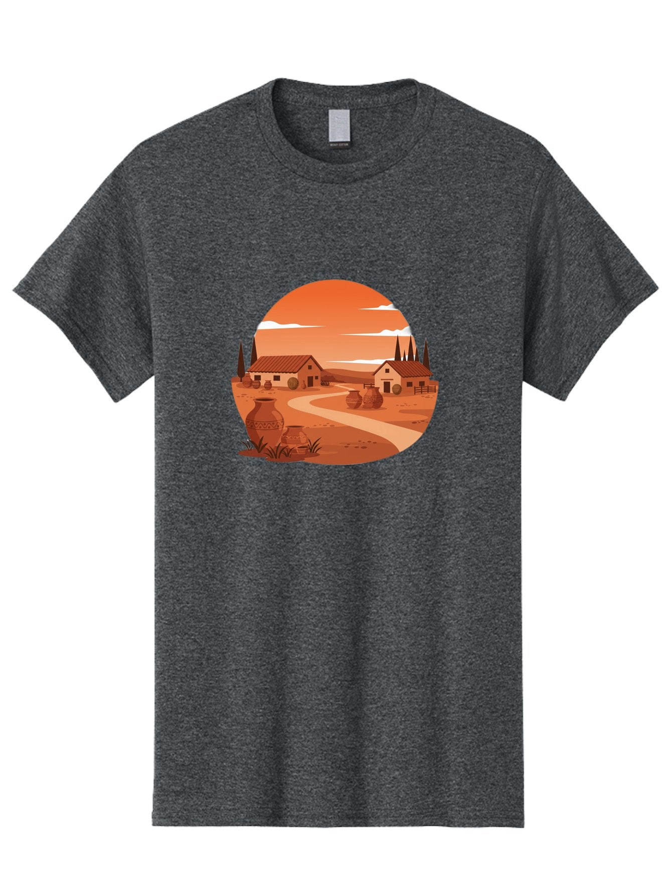 Terracotta-Village Men'S Graphic Tee, 100% Cotton, Comfortable Casual Summer Wear, Machine Washable, Vintage Camera, Old Camera, Antique Camera, Black Camera, Classic Photography, Photography Equipment, Nostalgic Device, Film Camera, Bah240 12