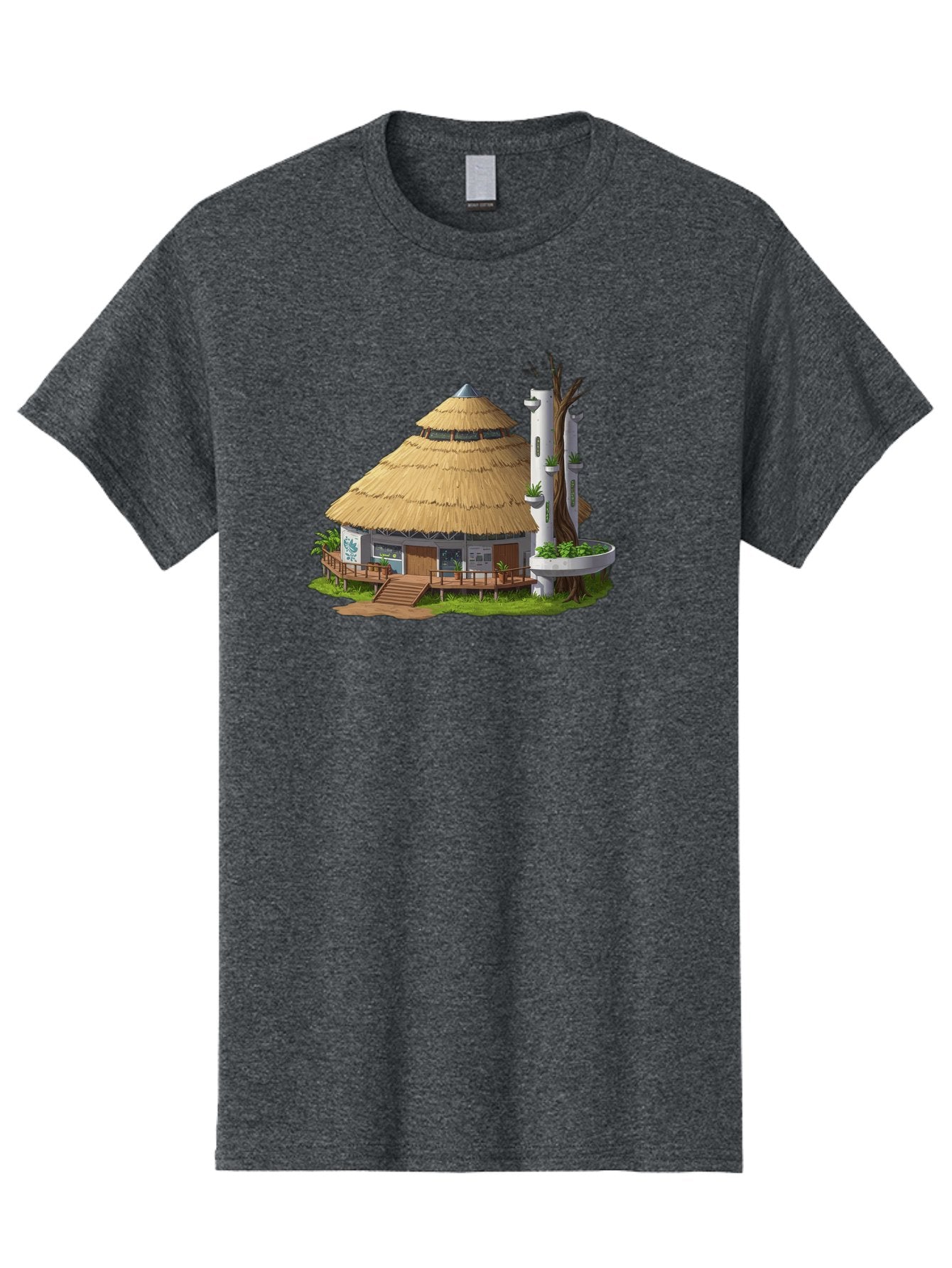 Thatched-Roof-Hut Men'S Graphic Tee, 100% Cotton, Comfortable Casual Summer Wear, Machine Washable, Vintage Camera, Old Camera, Antique Camera, Black Camera, Classic Photography, Photography Equipment, Nostalgic Device, Film Camera, Camera Art Bah245 5