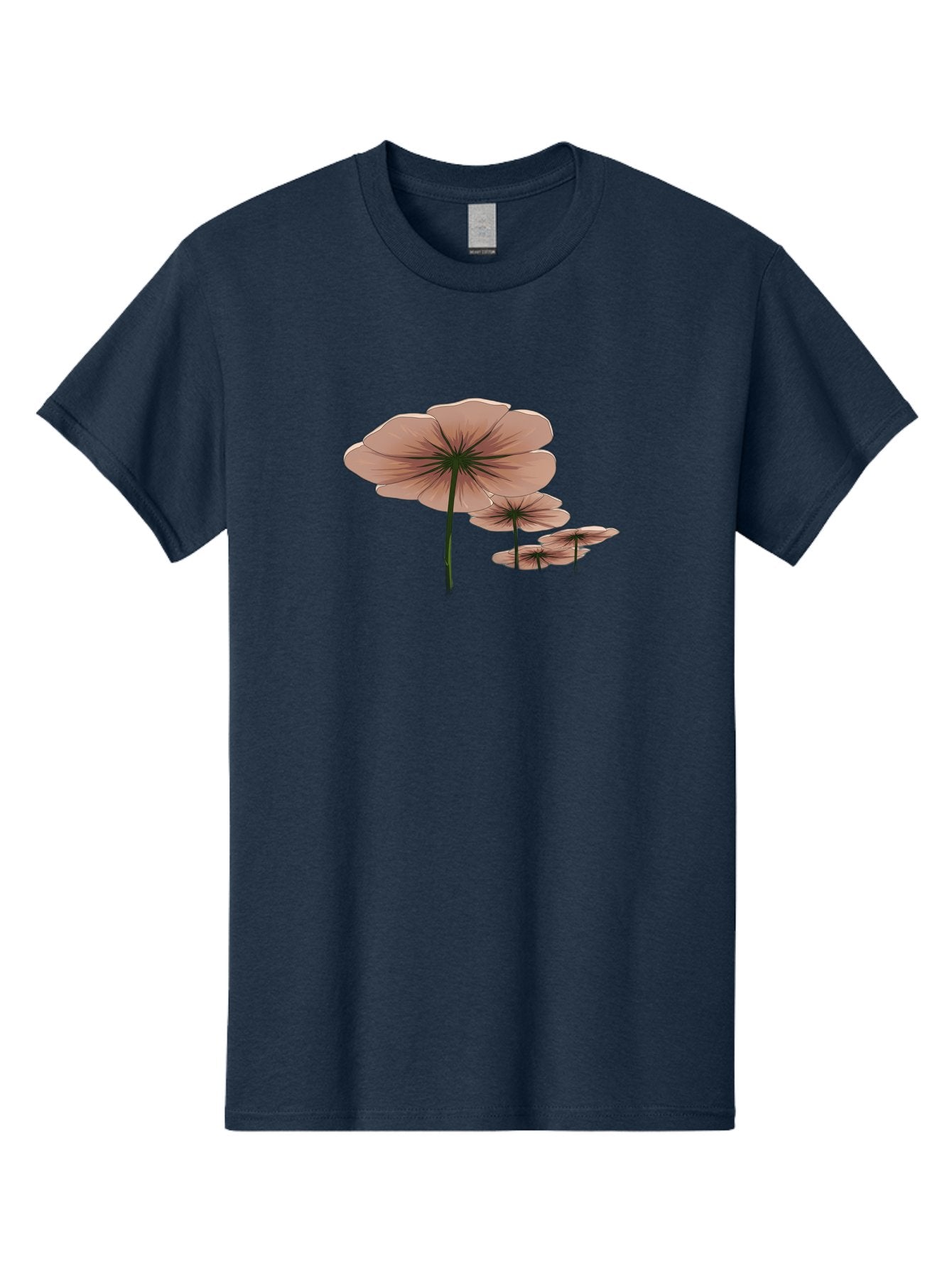 Three-Pink-Flowers Men'S Graphic Tee, 100% Cotton, Comfortable Casual Summer Wear, Machine Washable, Vintage Camera, Old Camera, Antique Camera, Black Camera, Classic Photography, Photography Equipment, Nostalgic Device, Film Camera, Bah253 14