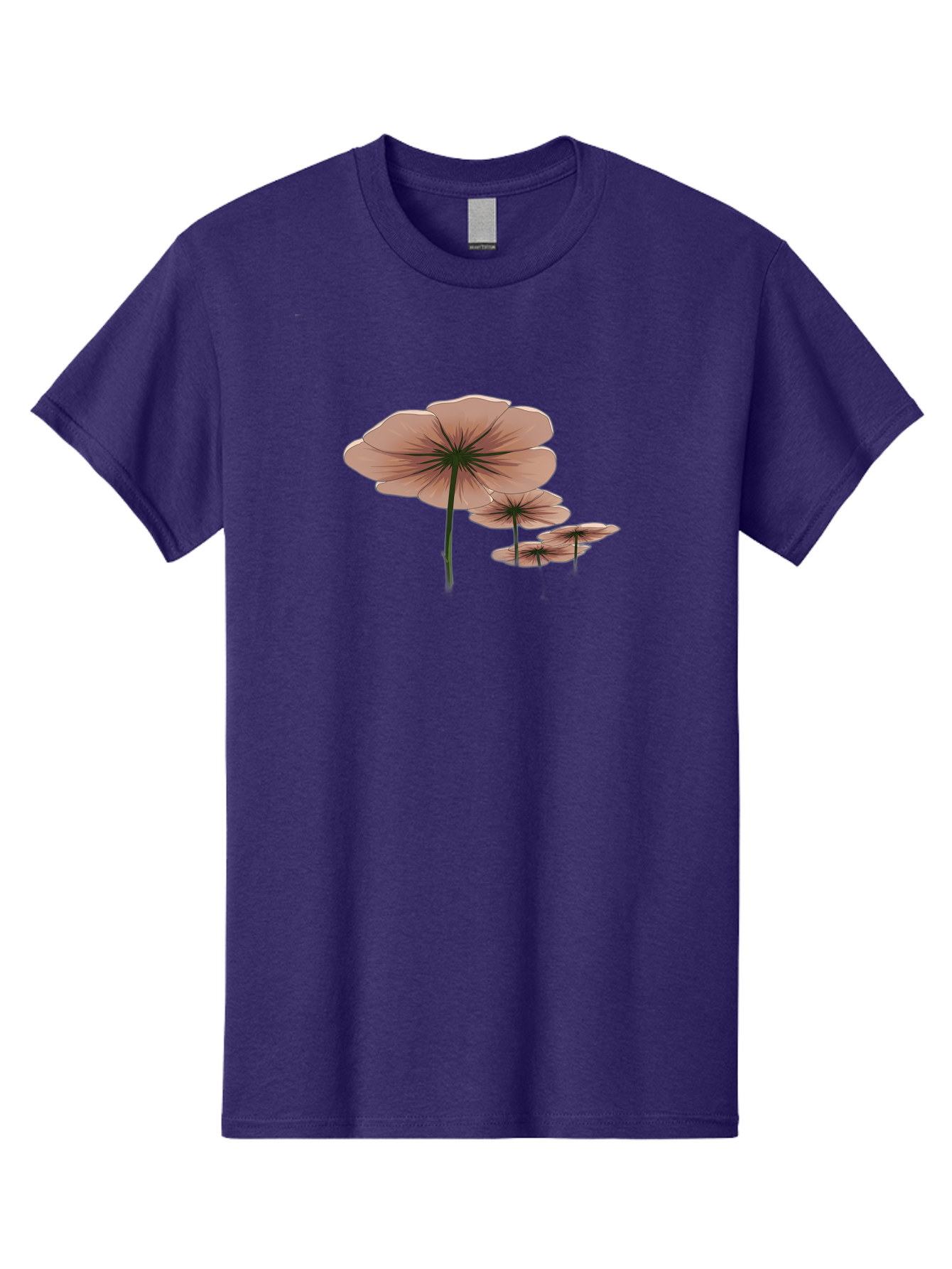 Three-Pink-Flowers Men'S Graphic Tee, 100% Cotton, Comfortable Casual Summer Wear, Machine Washable, Vintage Camera, Old Camera, Antique Camera, Black Camera, Classic Photography, Photography Equipment, Nostalgic Device, Film Camera, Bah253