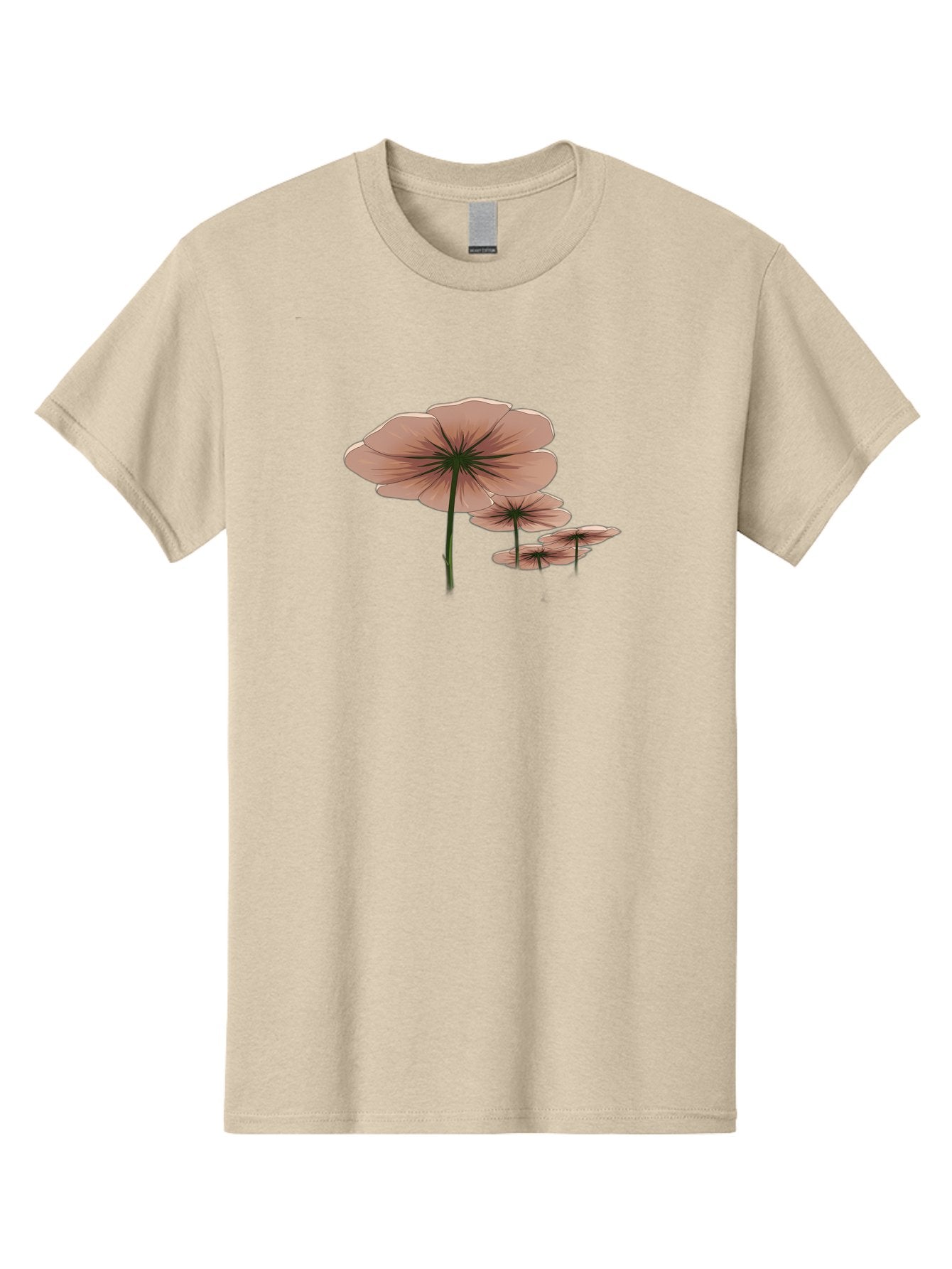 Three-Pink-Flowers Men'S Graphic Tee, 100% Cotton, Comfortable Casual Summer Wear, Machine Washable, Vintage Camera, Old Camera, Antique Camera, Black Camera, Classic Photography, Photography Equipment, Nostalgic Device, Film Camera, Bah253 3