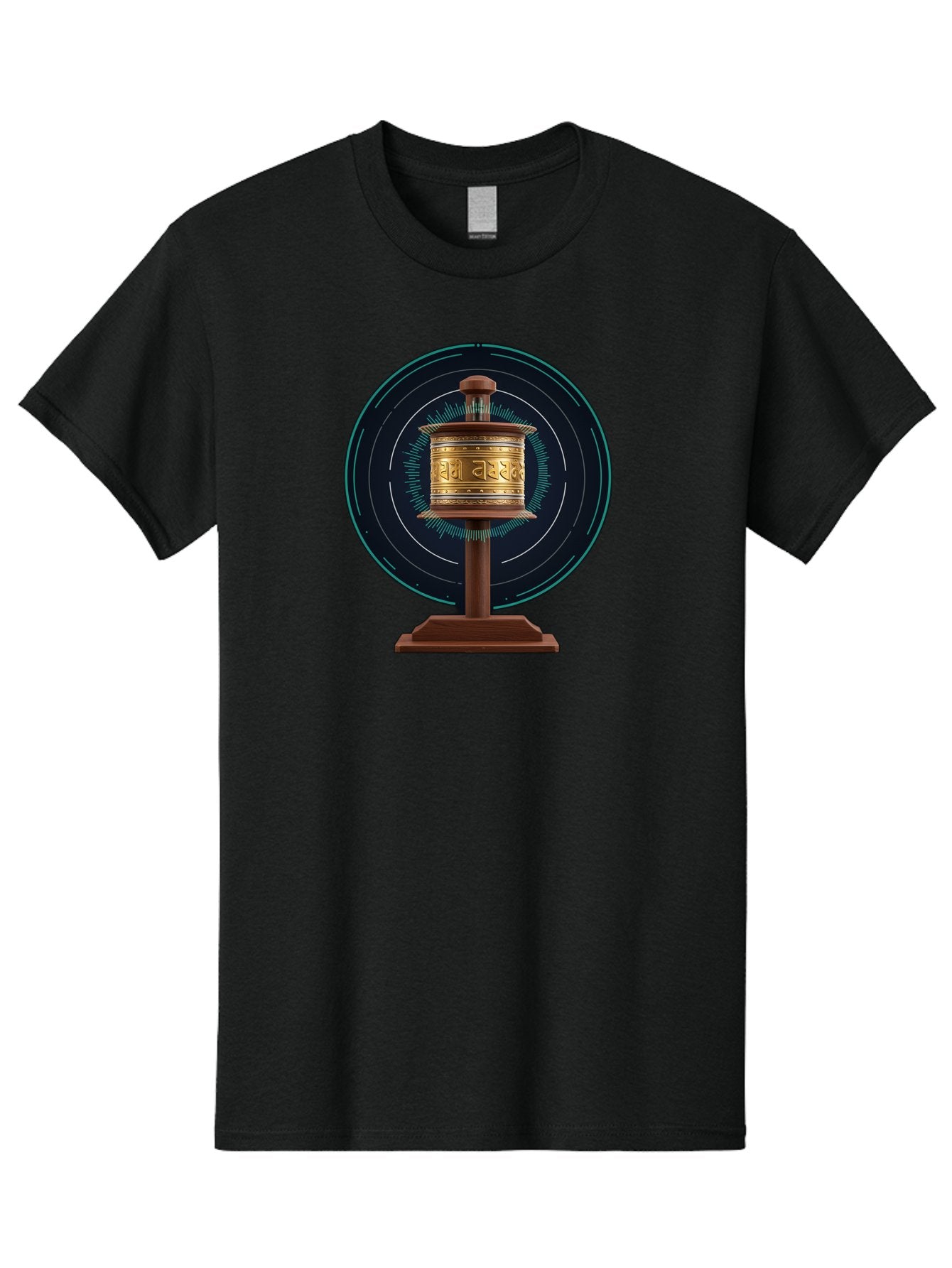 Tibetan-Prayer-Wheel-1 Men'S Graphic Tee, 100% Cotton, Comfortable Casual Summer Wear, Machine Washable, Vintage Camera, Old Camera, Antique Camera, Black Camera, Classic Photography, Photography Equipment, Nostalgic Device, Film Camera, Bah255 8