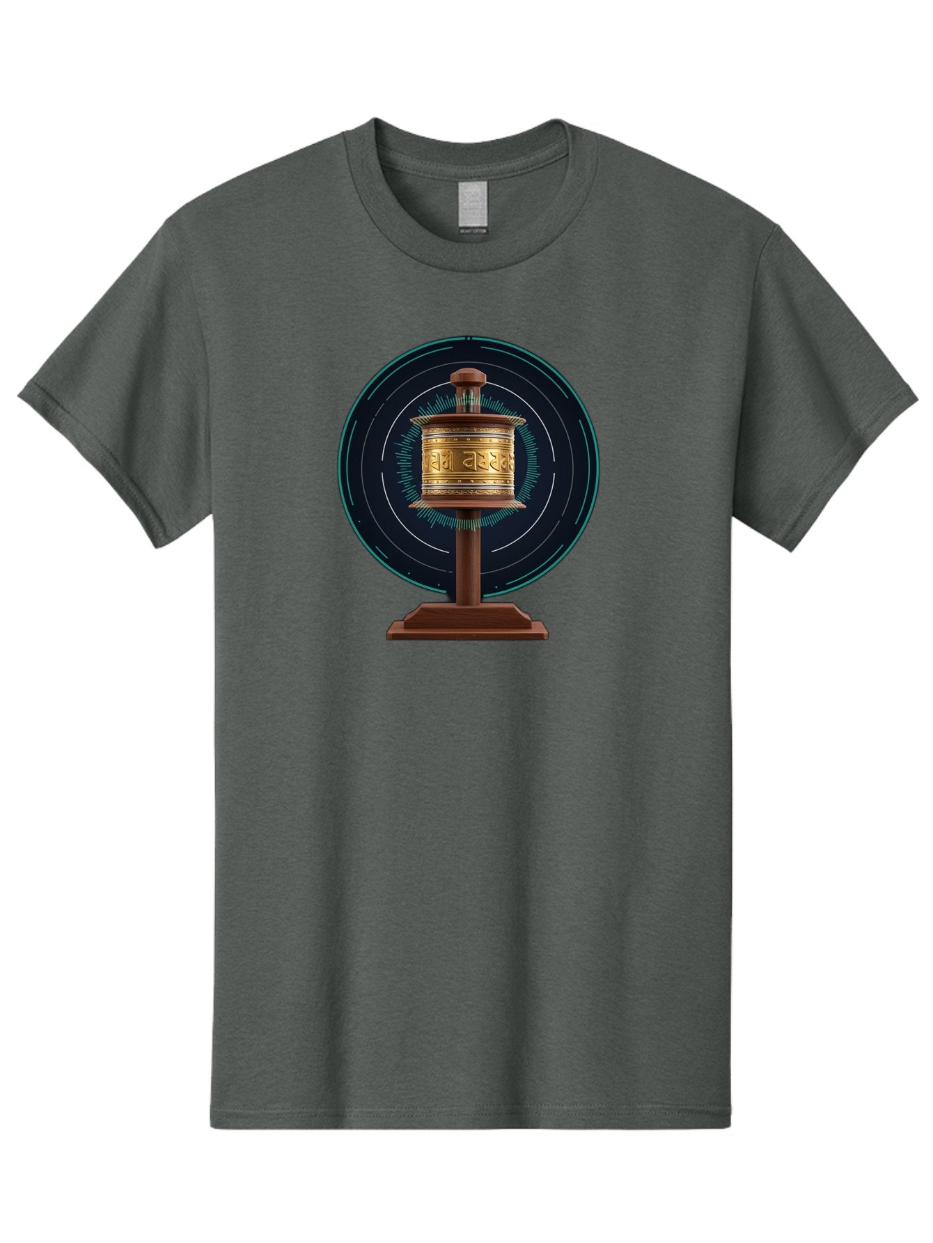 Tibetan-Prayer-Wheel-1 Men'S Graphic Tee, 100% Cotton, Comfortable Casual Summer Wear, Machine Washable, Vintage Camera, Old Camera, Antique Camera, Black Camera, Classic Photography, Photography Equipment, Nostalgic Device, Film Camera, Bah255 7