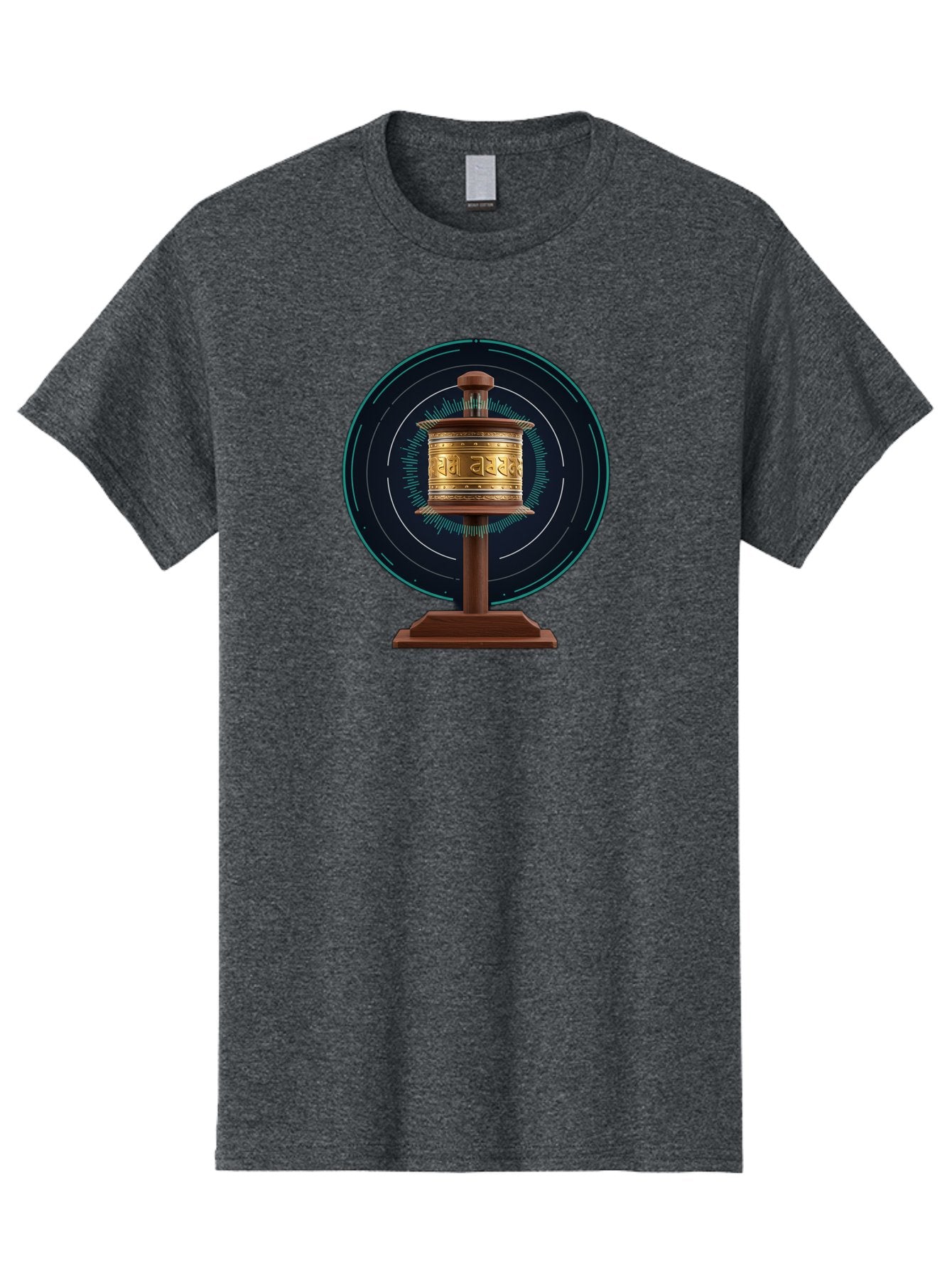 Tibetan-Prayer-Wheel-1 Men'S Graphic Tee, 100% Cotton, Comfortable Casual Summer Wear, Machine Washable, Vintage Camera, Old Camera, Antique Camera, Black Camera, Classic Photography, Photography Equipment, Nostalgic Device, Film Camera, Bah255 12