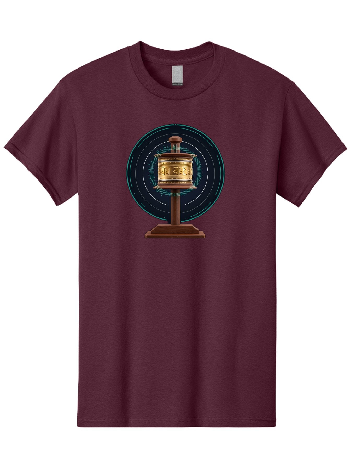 Tibetan-Prayer-Wheel-1 Men'S Graphic Tee, 100% Cotton, Comfortable Casual Summer Wear, Machine Washable, Vintage Camera, Old Camera, Antique Camera, Black Camera, Classic Photography, Photography Equipment, Nostalgic Device, Film Camera, Bah255 10
