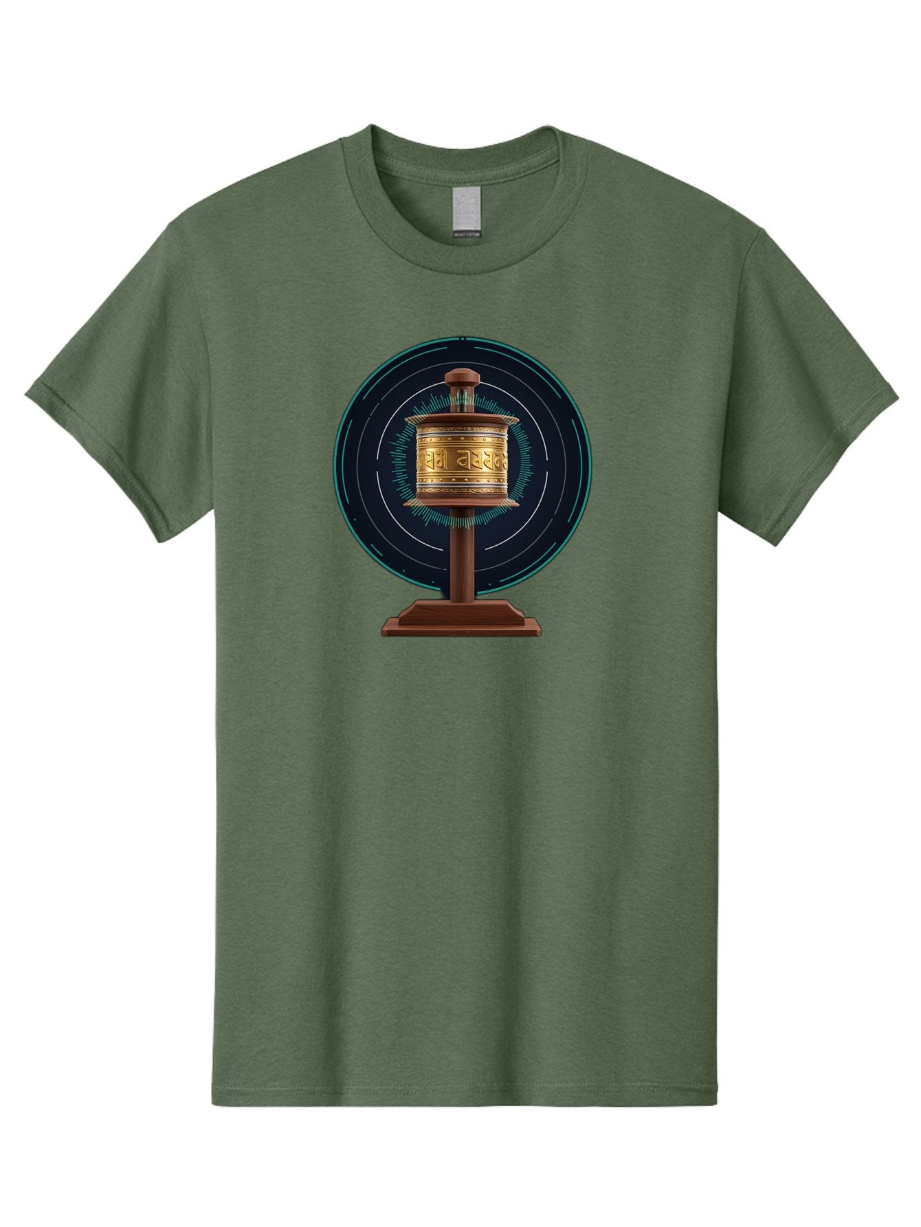Tibetan-Prayer-Wheel-1 Men'S Graphic Tee, 100% Cotton, Comfortable Casual Summer Wear, Machine Washable, Vintage Camera, Old Camera, Antique Camera, Black Camera, Classic Photography, Photography Equipment, Nostalgic Device, Film Camera, Bah255 11