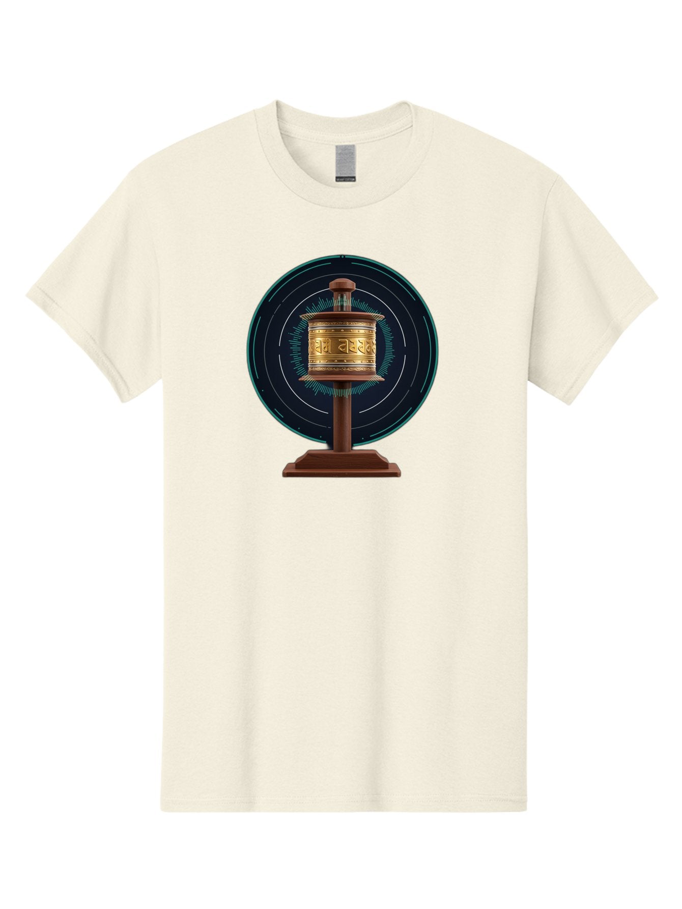 Tibetan-Prayer-Wheel-1 Men'S Graphic Tee, 100% Cotton, Comfortable Casual Summer Wear, Machine Washable, Vintage Camera, Old Camera, Antique Camera, Black Camera, Classic Photography, Photography Equipment, Nostalgic Device, Film Camera, Bah255 3