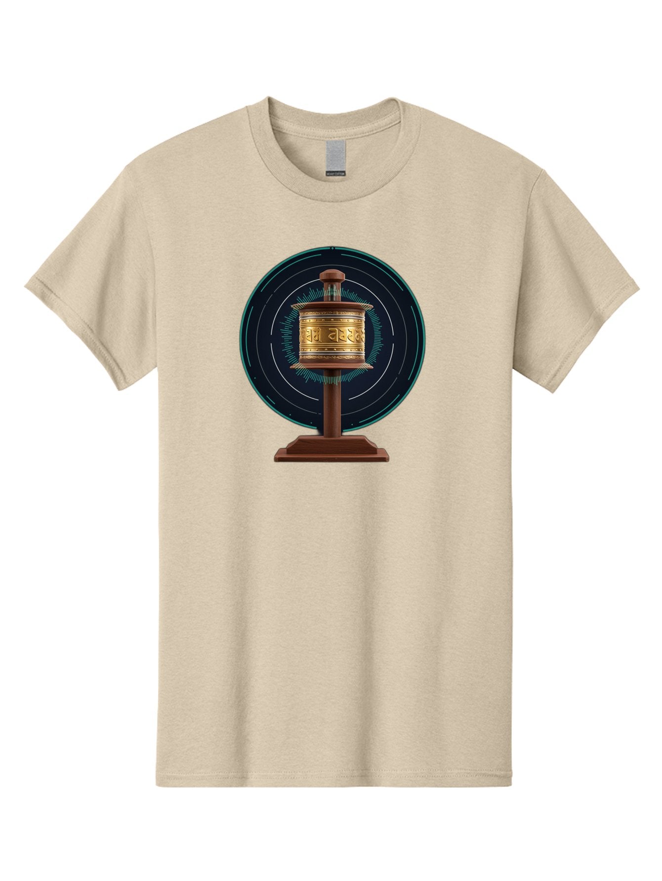 Tibetan-Prayer-Wheel-1 Men'S Graphic Tee, 100% Cotton, Comfortable Casual Summer Wear, Machine Washable, Vintage Camera, Old Camera, Antique Camera, Black Camera, Classic Photography, Photography Equipment, Nostalgic Device, Film Camera, Bah255 13