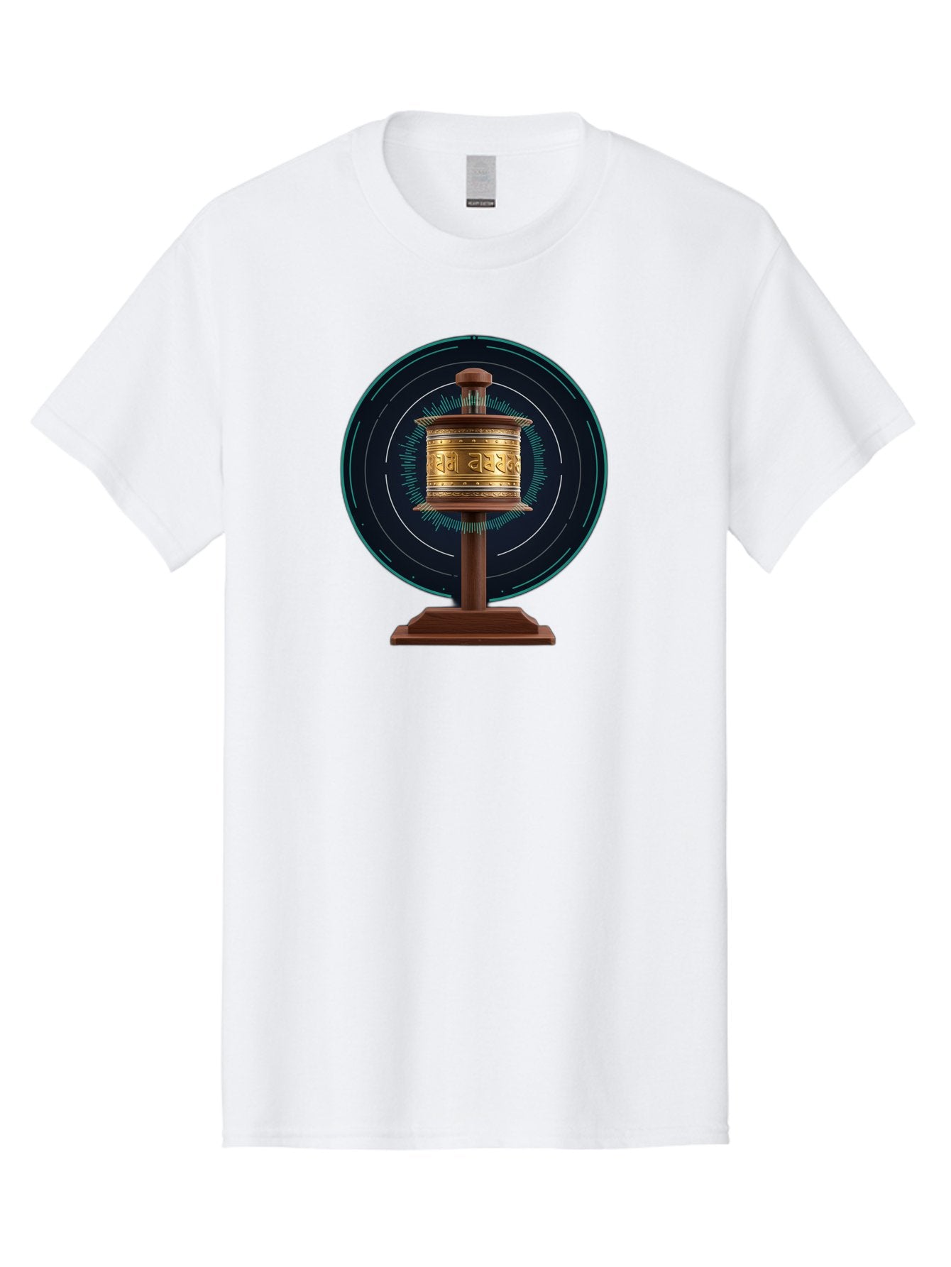 Tibetan-Prayer-Wheel-1 Men'S Graphic Tee, 100% Cotton, Comfortable Casual Summer Wear, Machine Washable, Vintage Camera, Old Camera, Antique Camera, Black Camera, Classic Photography, Photography Equipment, Nostalgic Device, Film Camera, Bah255 4