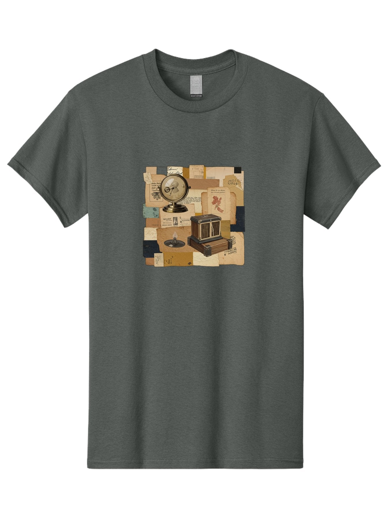 Timepiece-Cage-And-Candle Men'S Graphic Tee, 100% Cotton, Comfortable Casual Summer Wear, Machine Washable, Vintage Camera, Old Camera, Antique Camera, Black Camera, Classic Photography, Photography Equipment, Nostalgic Device, Film Camera, Bah265 8