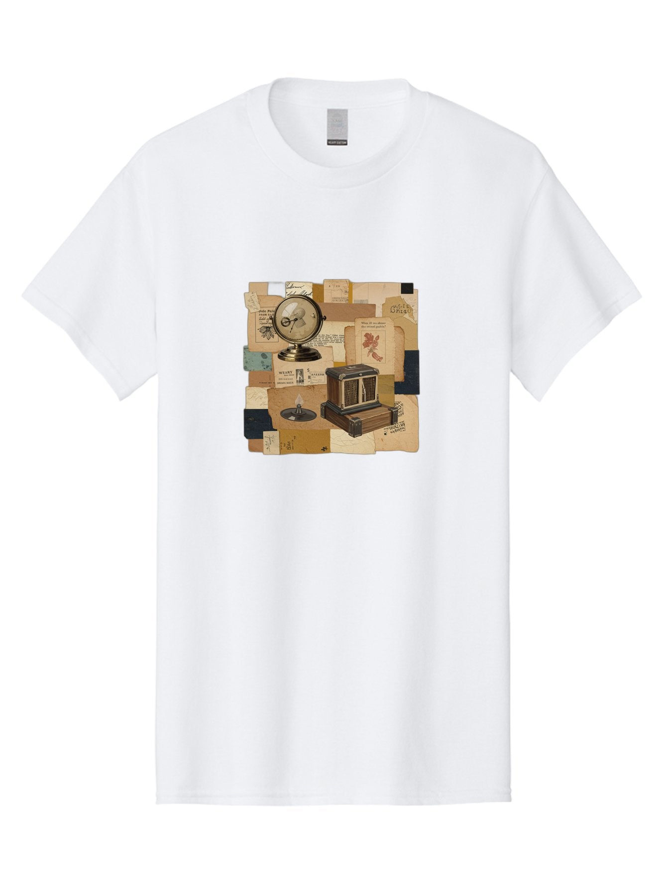 Timepiece-Cage-And-Candle Men'S Graphic Tee, 100% Cotton, Comfortable Casual Summer Wear, Machine Washable, Vintage Camera, Old Camera, Antique Camera, Black Camera, Classic Photography, Photography Equipment, Nostalgic Device, Film Camera, Bah265