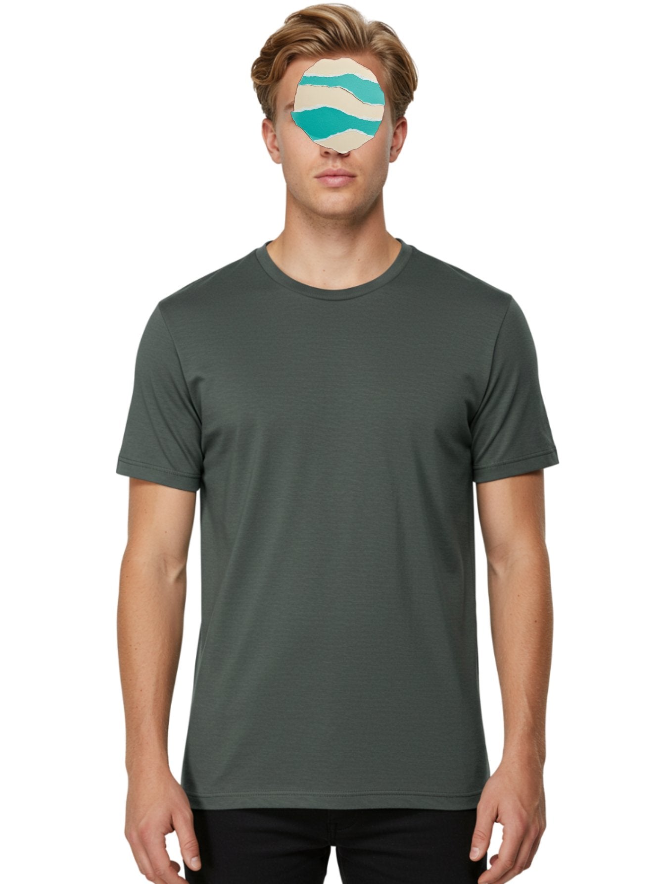 Torn-Paper-Circle Men'S Graphic Tee, 100% Cotton, Comfortable Casual Summer Wear, Machine Washable, Vintage Camera, Old Camera, Antique Camera, Black Camera, Classic Photography, Photography Equipment, Nostalgic Device, Film Camera, Camera Art Bah270 25