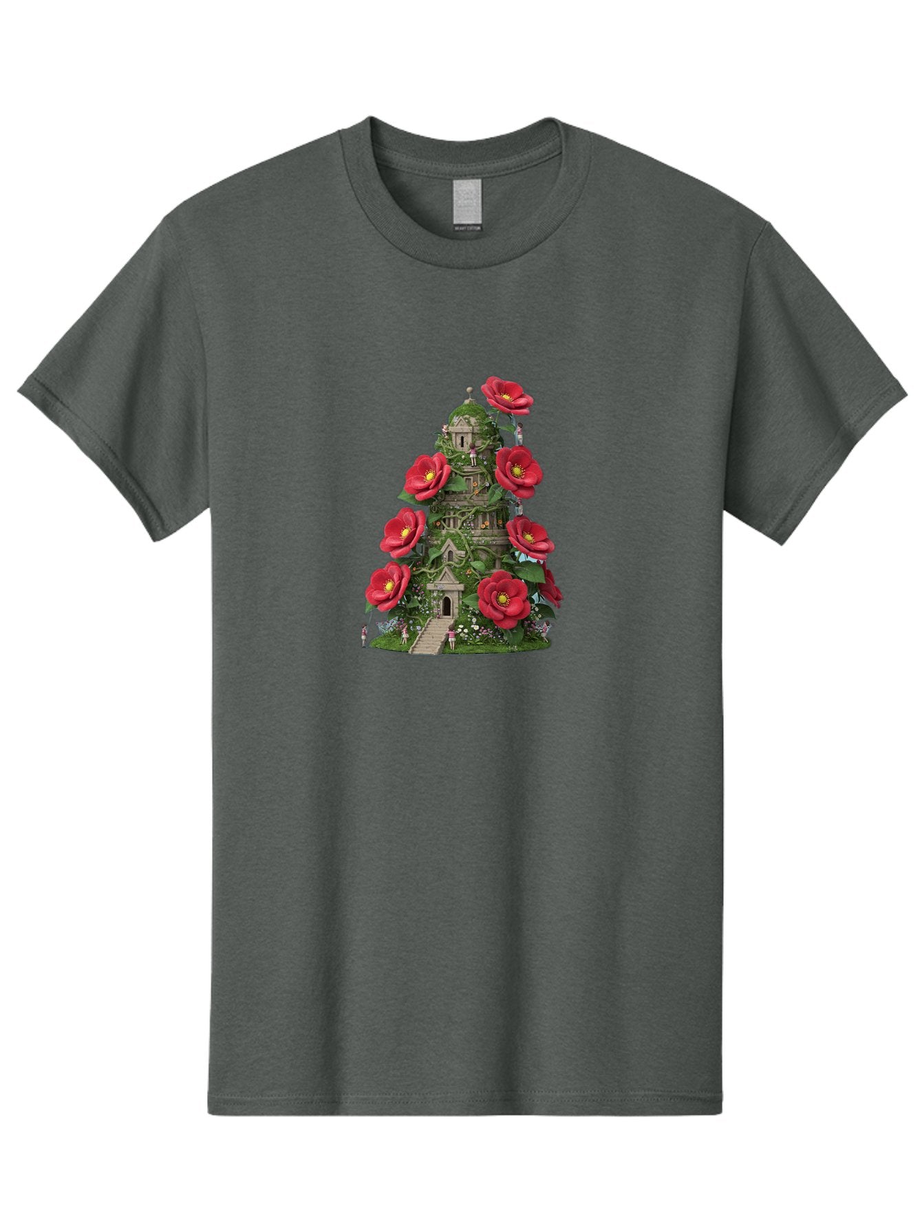 Tower-Of-Red-Flowers Men'S Graphic Tee, 100% Cotton, Comfortable Casual Summer Wear, Machine Washable, Vintage Camera, Old Camera, Antique Camera, Black Camera, Classic Photography, Photography Equipment, Nostalgic Device, Film Camera, Bah272 8