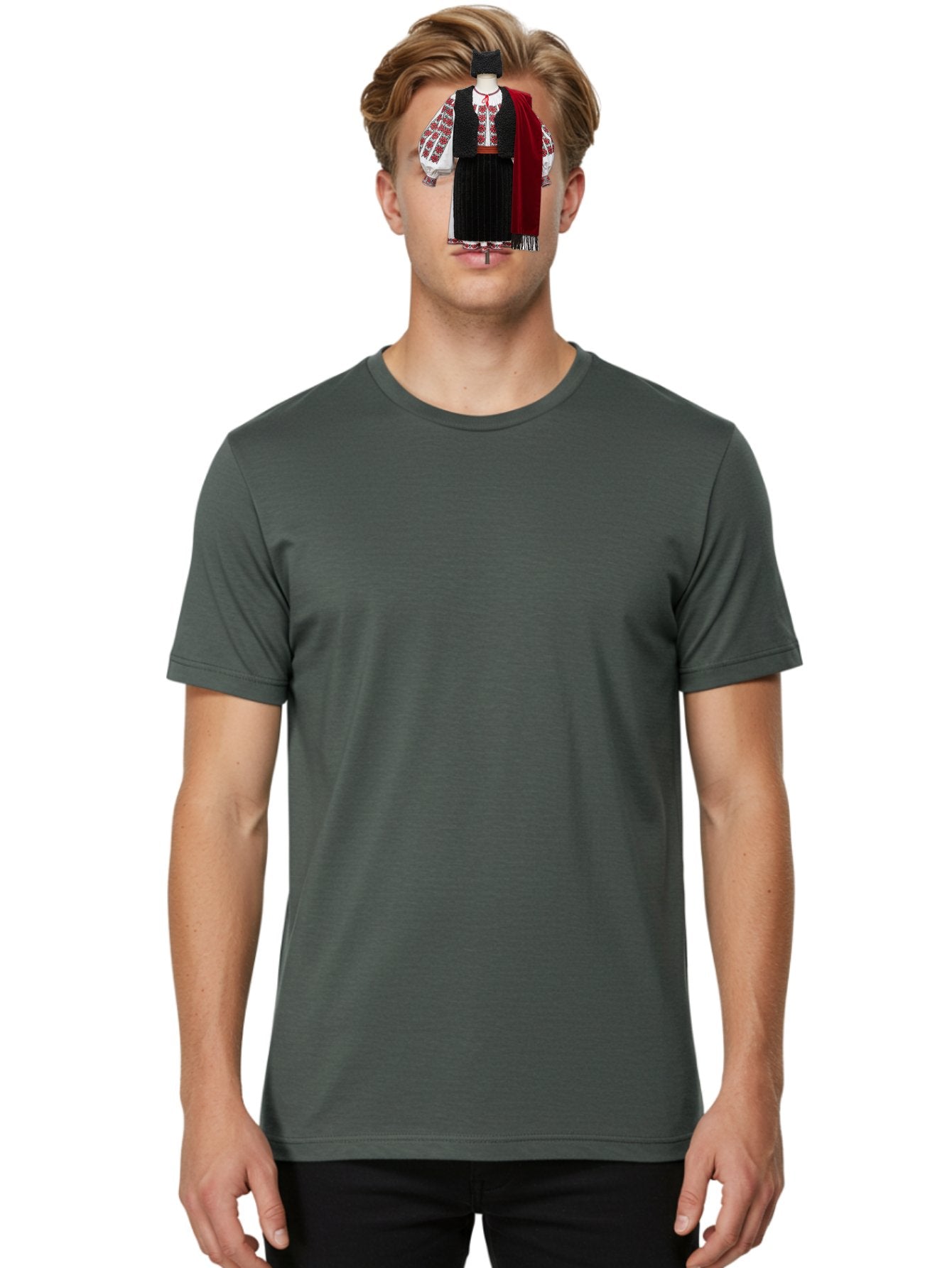 Traditional-Folk-Costume Men'S Graphic Tee, 100% Cotton, Comfortable Casual Summer Wear, Machine Washable, Vintage Camera, Old Camera, Antique Camera, Black Camera, Classic Photography, Photography Equipment, Nostalgic Device, Film Camera, Bah275 27