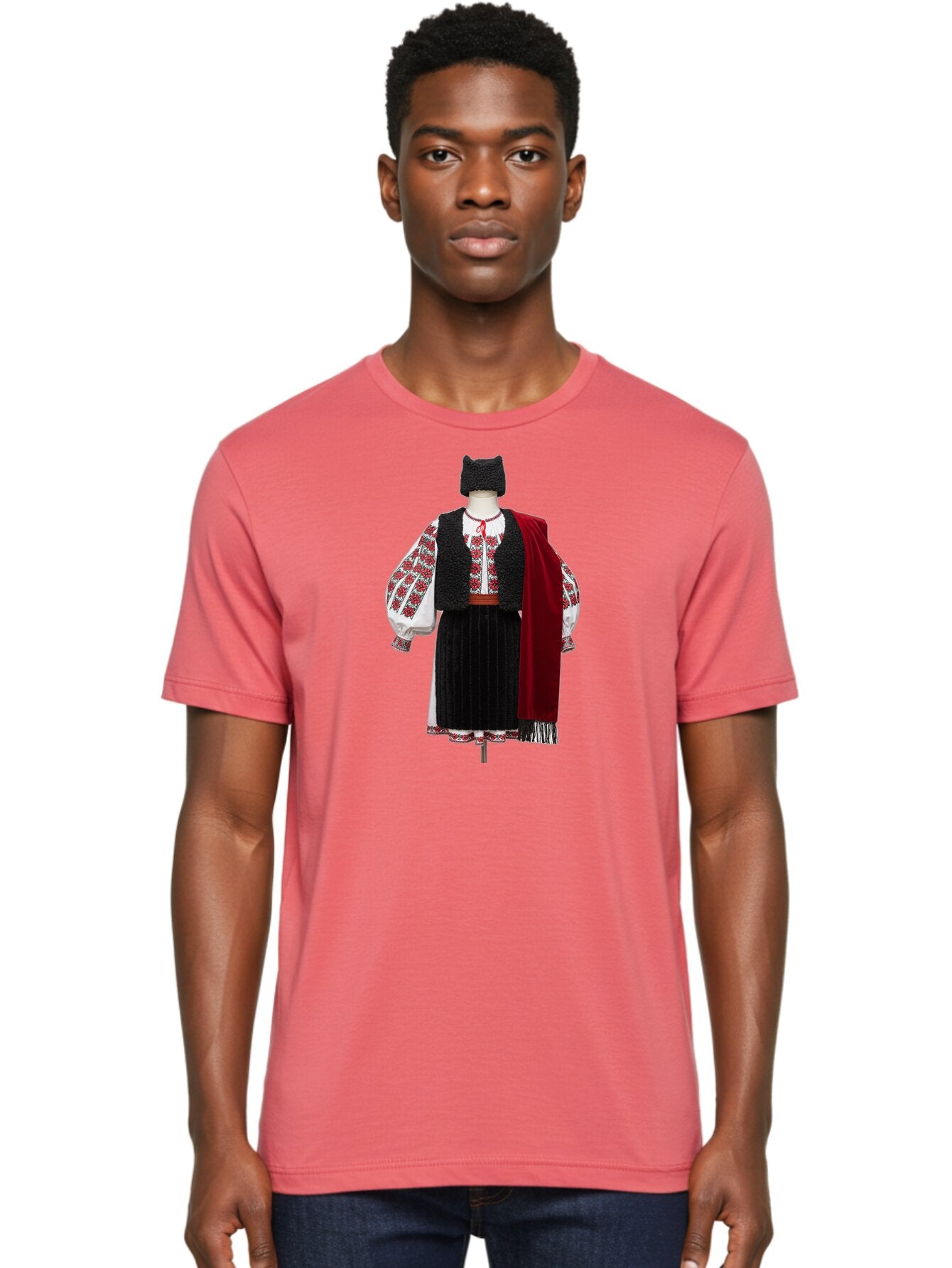 Traditional-Folk-Costume Men'S Graphic Tee, 100% Cotton, Comfortable Casual Summer Wear, Machine Washable, Vintage Camera, Old Camera, Antique Camera, Black Camera, Classic Photography, Photography Equipment, Nostalgic Device, Film Camera, Bah275 18