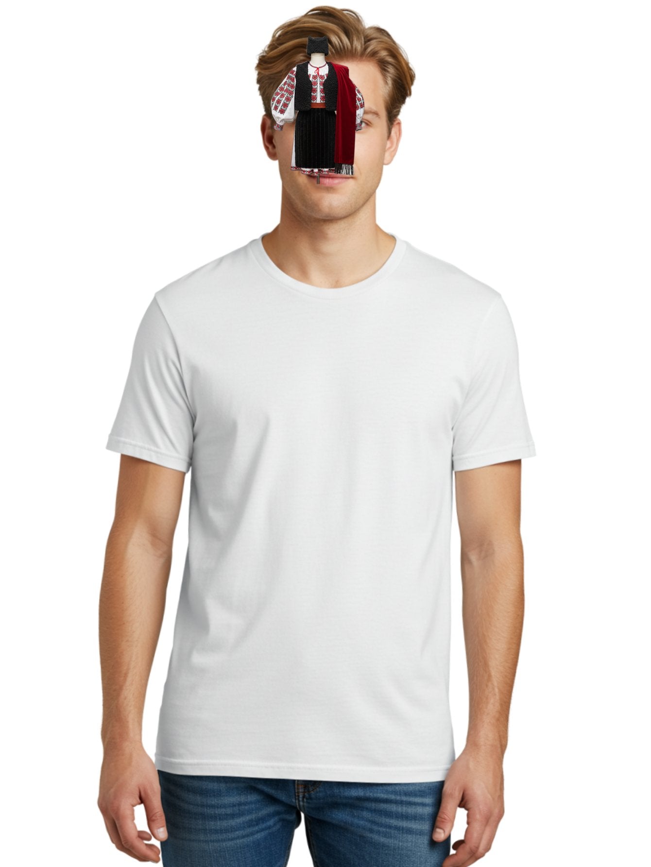 Traditional-Folk-Costume Men'S Graphic Tee, 100% Cotton, Comfortable Casual Summer Wear, Machine Washable, Vintage Camera, Old Camera, Antique Camera, Black Camera, Classic Photography, Photography Equipment, Nostalgic Device, Film Camera, Bah275 24