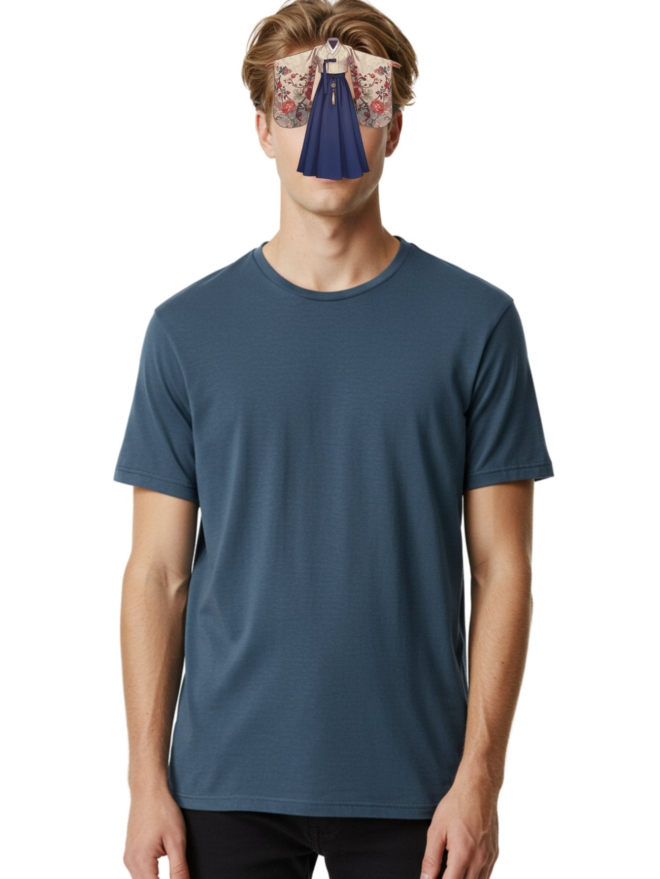 Traditional-Korean-Hanbok Men'S Graphic Tee, 100% Cotton, Comfortable Casual Summer Wear, Machine Washable, Vintage Camera, Old Camera, Antique Camera, Black Camera, Classic Photography, Photography Equipment, Nostalgic Device, Film Camera, Bah278 28