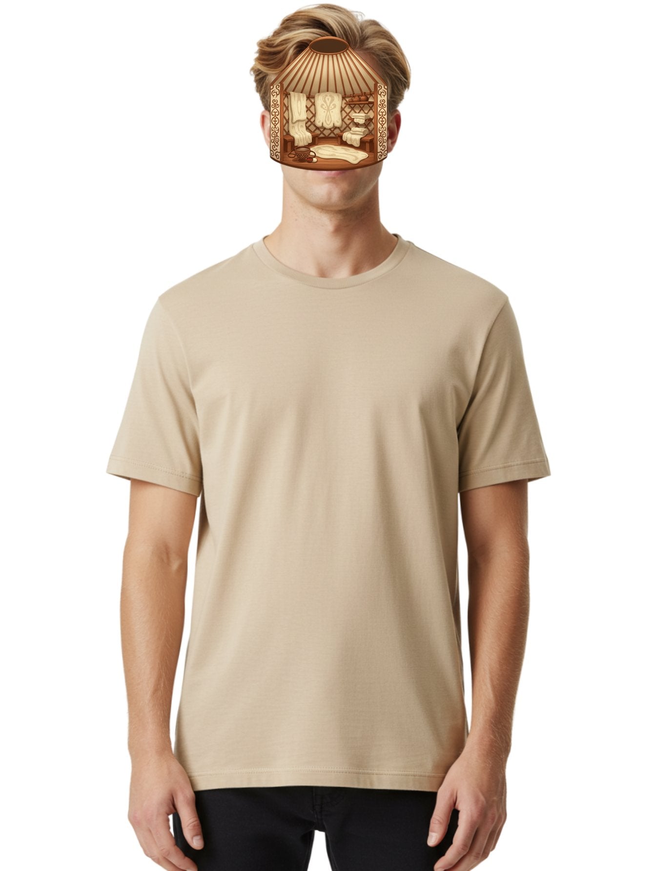 Traditional-Mongolian-Ger Men'S Graphic Tee, 100% Cotton, Comfortable Casual Summer Wear, Machine Washable, Vintage Camera, Old Camera, Antique Camera, Black Camera, Classic Photography, Photography Equipment, Nostalgic Device, Film Camera, Bah279 21