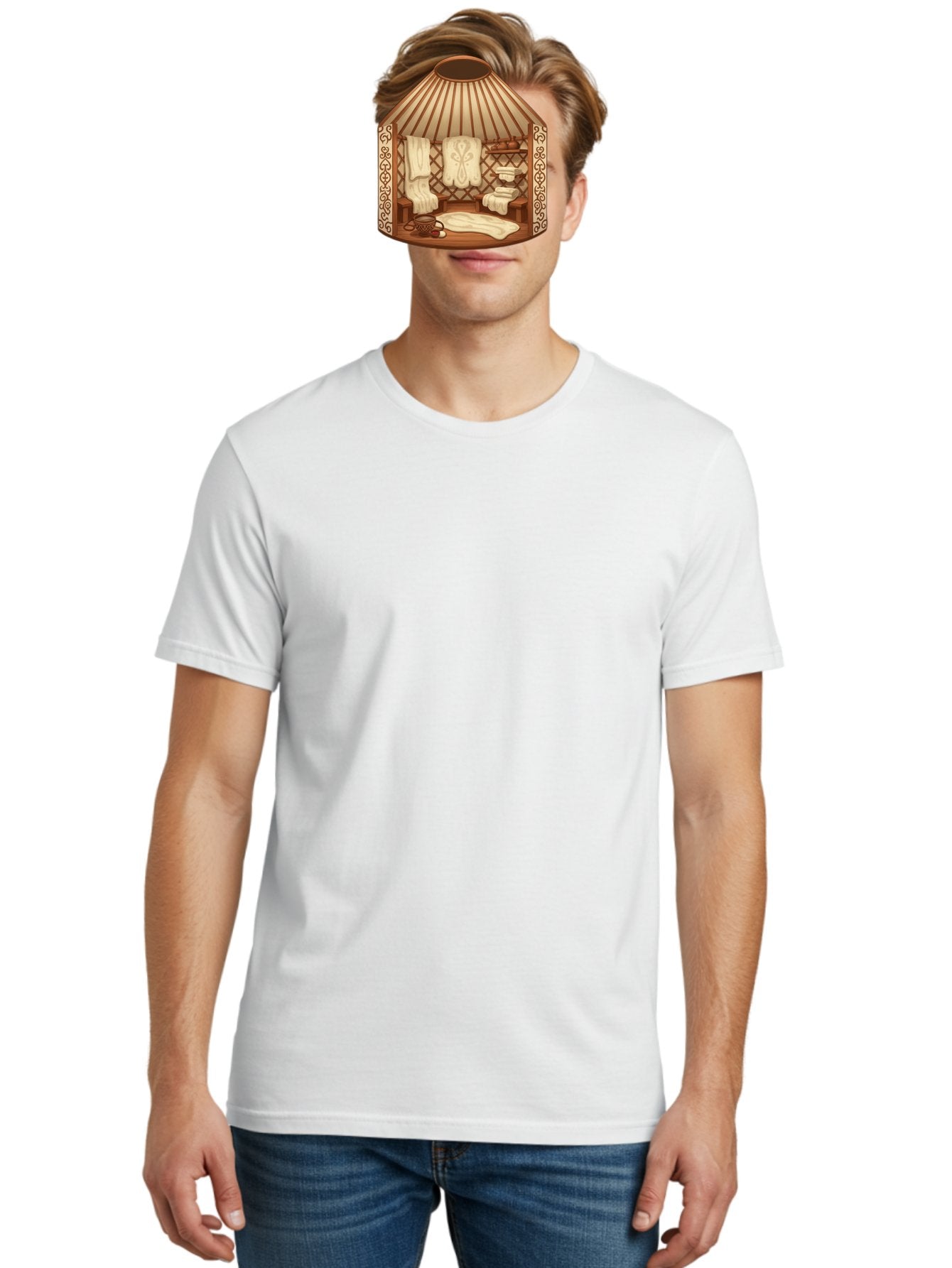 Traditional-Mongolian-Ger Men'S Graphic Tee, 100% Cotton, Comfortable Casual Summer Wear, Machine Washable, Vintage Camera, Old Camera, Antique Camera, Black Camera, Classic Photography, Photography Equipment, Nostalgic Device, Film Camera, Bah279 26