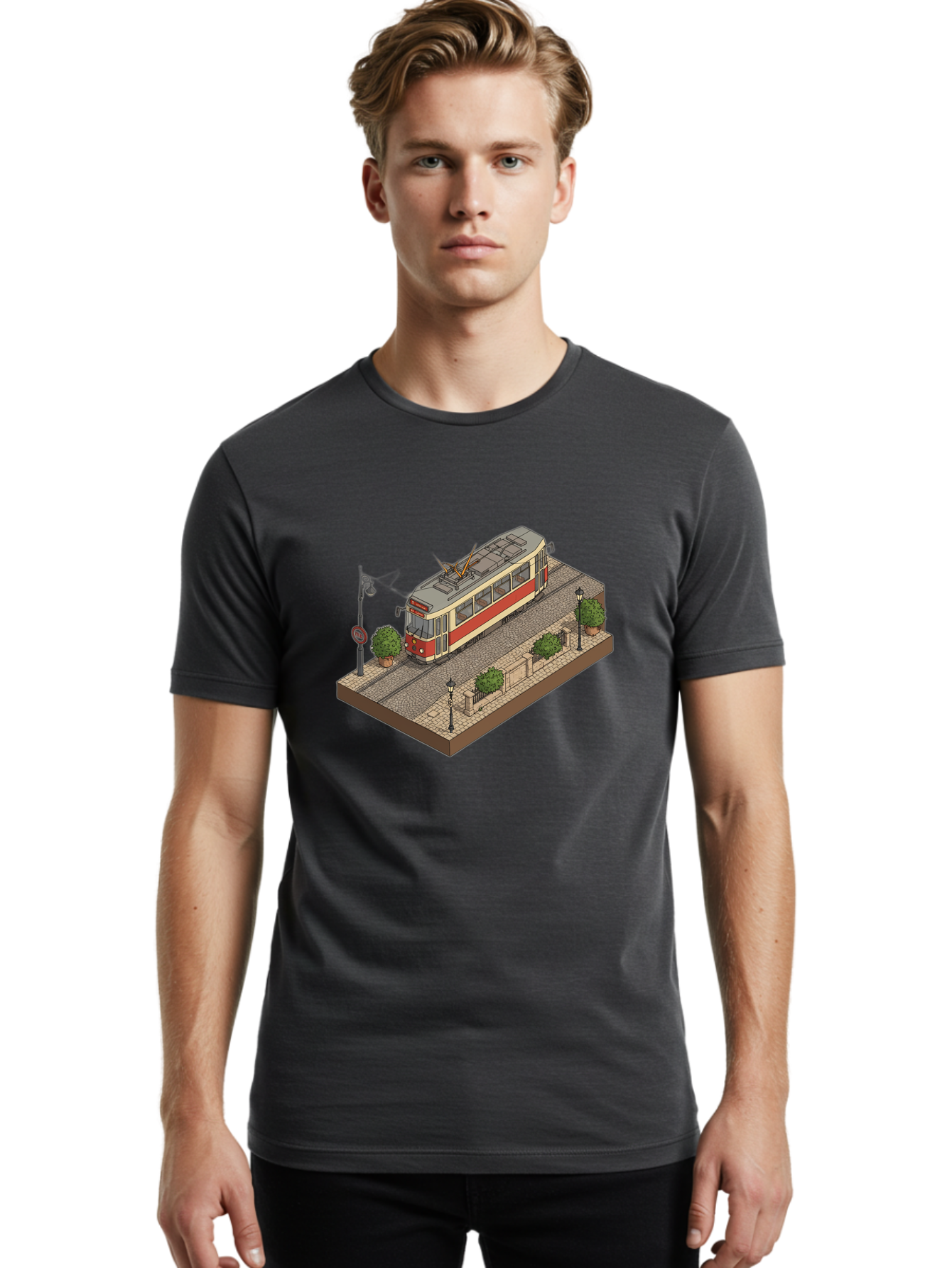 Tram Men'S Graphic Tee, 100% Cotton, Comfortable Casual Summer Wear, Machine Washable, Vintage Camera, Old Camera, Antique Camera, Black Camera, Classic Photography, Photography Equipment, Nostalgic Device, Film Camera, Camera Art Bah282 16