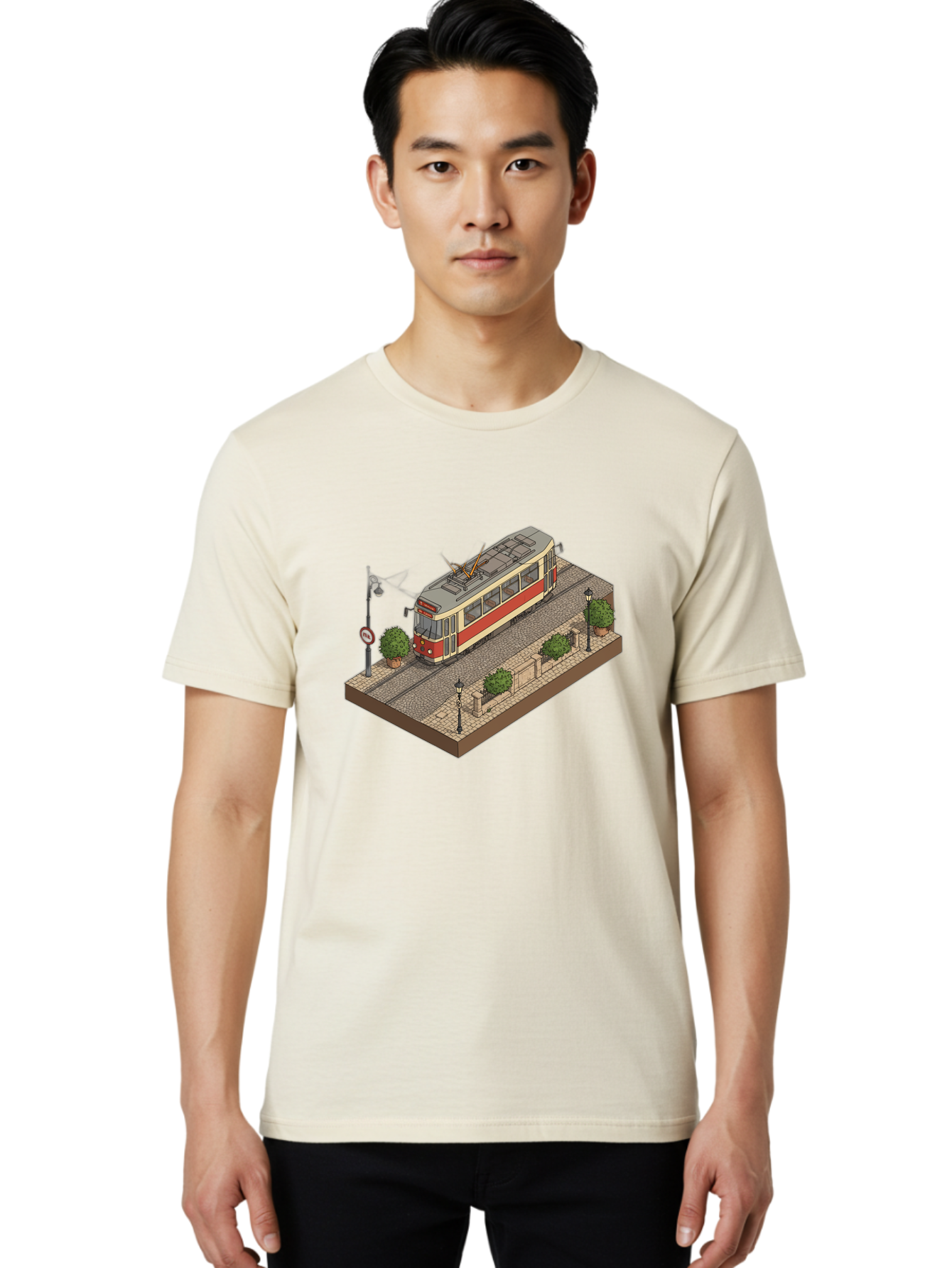 Tram Men'S Graphic Tee, 100% Cotton, Comfortable Casual Summer Wear, Machine Washable, Vintage Camera, Old Camera, Antique Camera, Black Camera, Classic Photography, Photography Equipment, Nostalgic Device, Film Camera, Camera Art Bah282 20