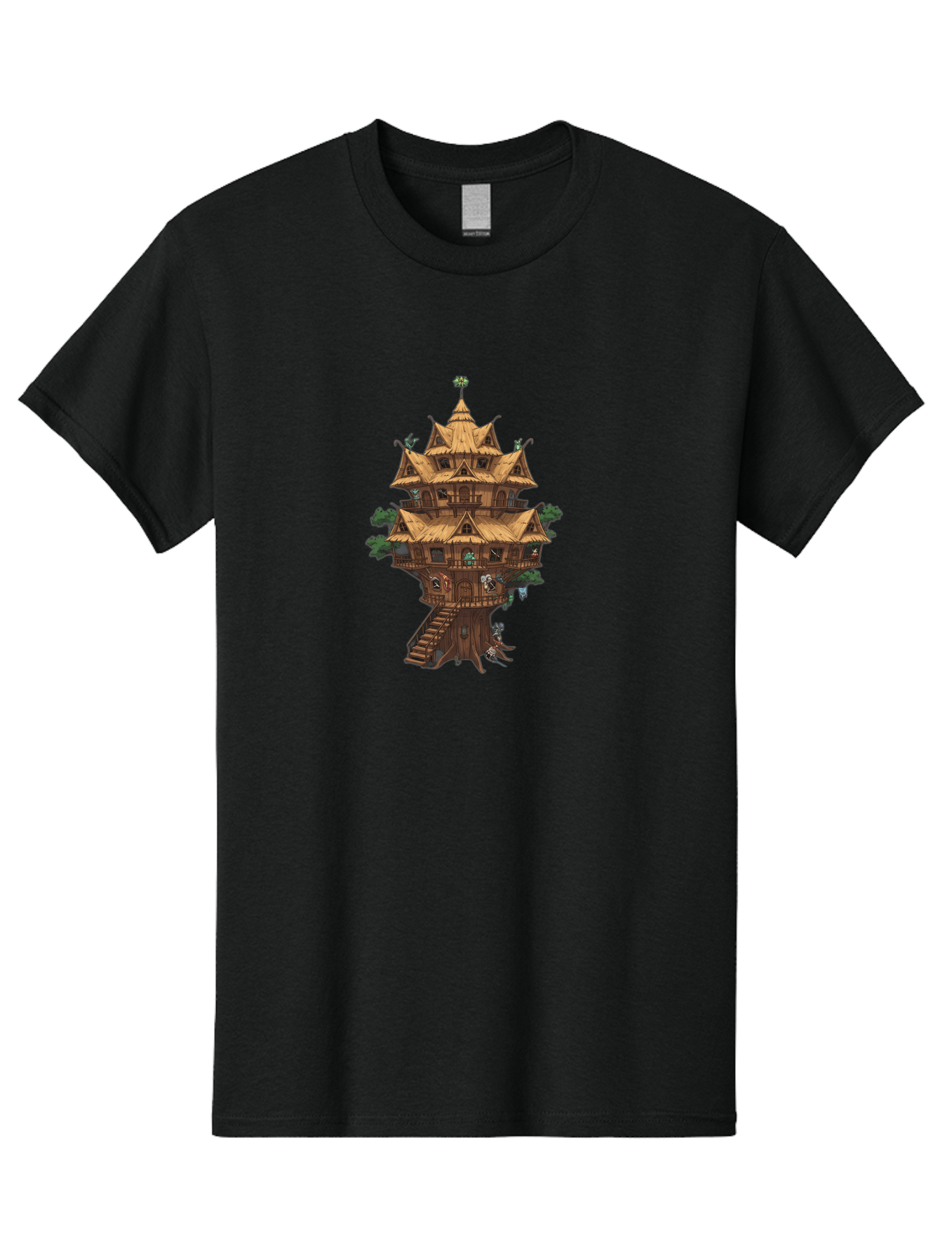 Treehouse Men'S Graphic Tee, 100% Cotton, Comfortable Casual Summer Wear, Machine Washable, Vintage Camera, Old Camera, Antique Camera, Black Camera, Classic Photography, Photography Equipment, Nostalgic Device, Film Camera, Camera Art Bah287