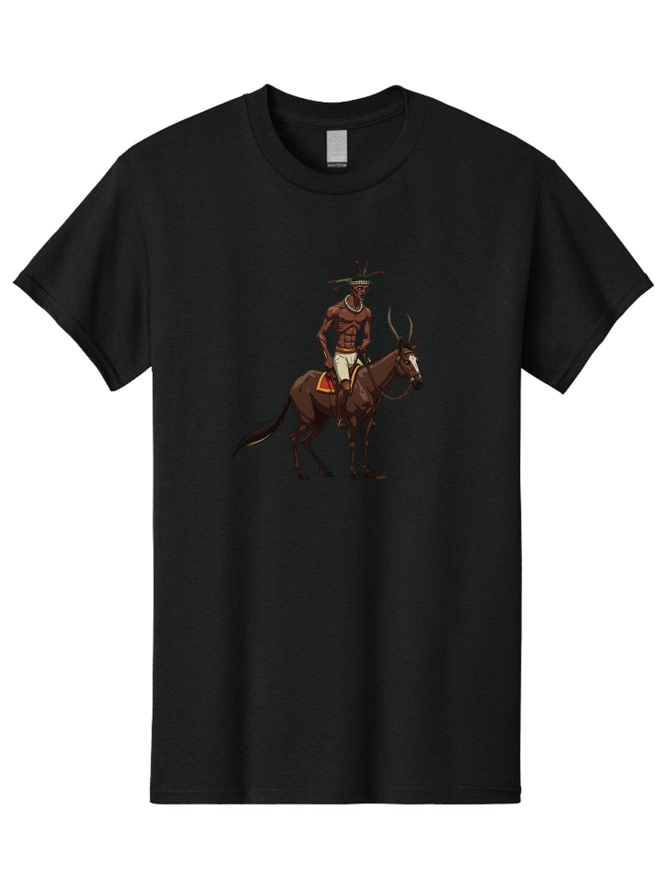 Tribal-Warrior-On-Horse Men'S Graphic Tee, 100% Cotton, Comfortable Casual Summer Wear, Machine Washable, Vintage Camera, Old Camera, Antique Camera, Black Camera, Classic Photography, Photography Equipment, Nostalgic Device, Film Camera, Bah290 9