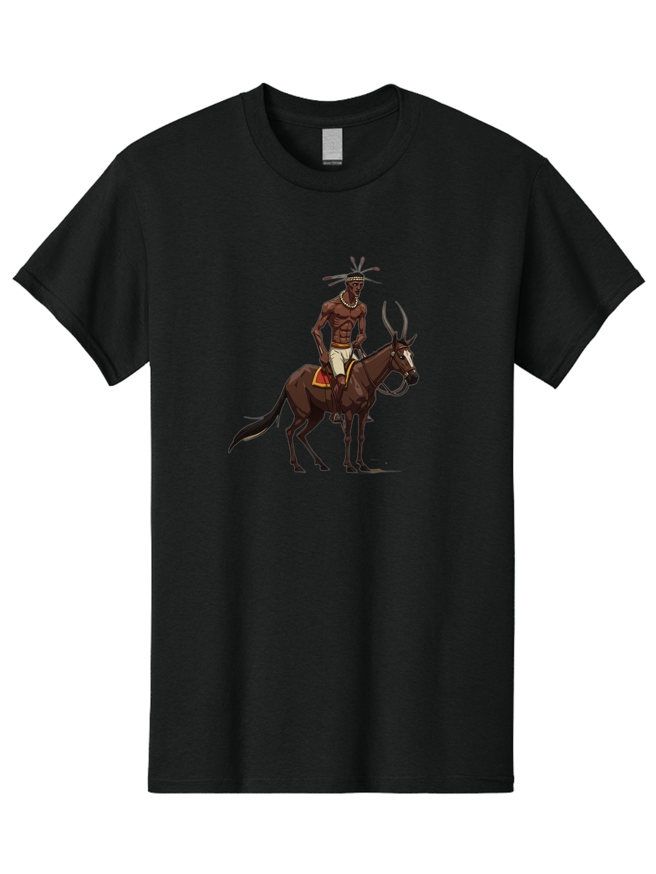 Tribal-Warrior-On-Horse Men'S Graphic Tee, 100% Cotton, Comfortable Casual Summer Wear, Machine Washable, Vintage Camera, Old Camera, Antique Camera, Black Camera, Classic Photography, Photography Equipment, Nostalgic Device, Film Camera, Bah290 5
