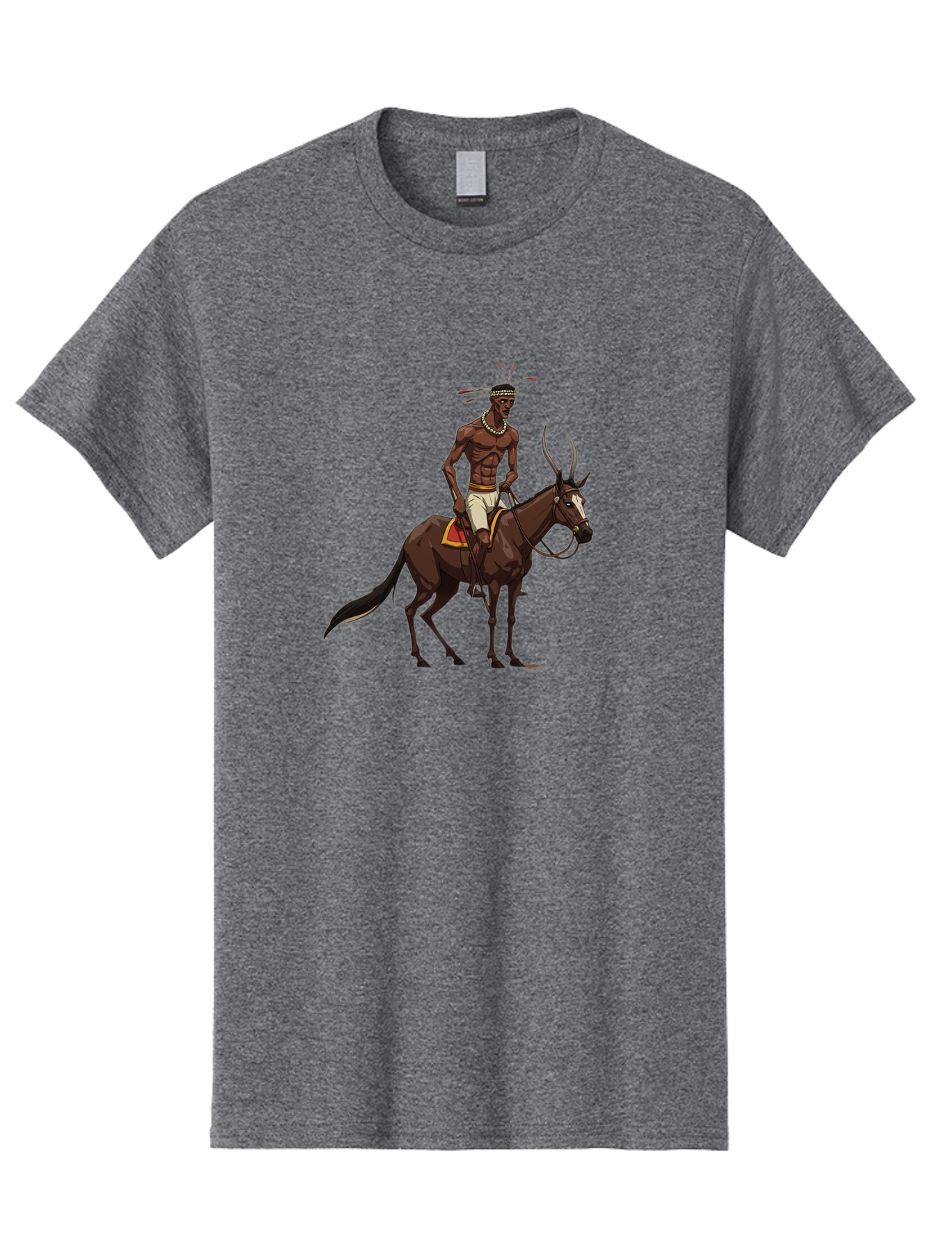 Tribal-Warrior-On-Horse Men'S Graphic Tee, 100% Cotton, Comfortable Casual Summer Wear, Machine Washable, Vintage Camera, Old Camera, Antique Camera, Black Camera, Classic Photography, Photography Equipment, Nostalgic Device, Film Camera, Bah290 3
